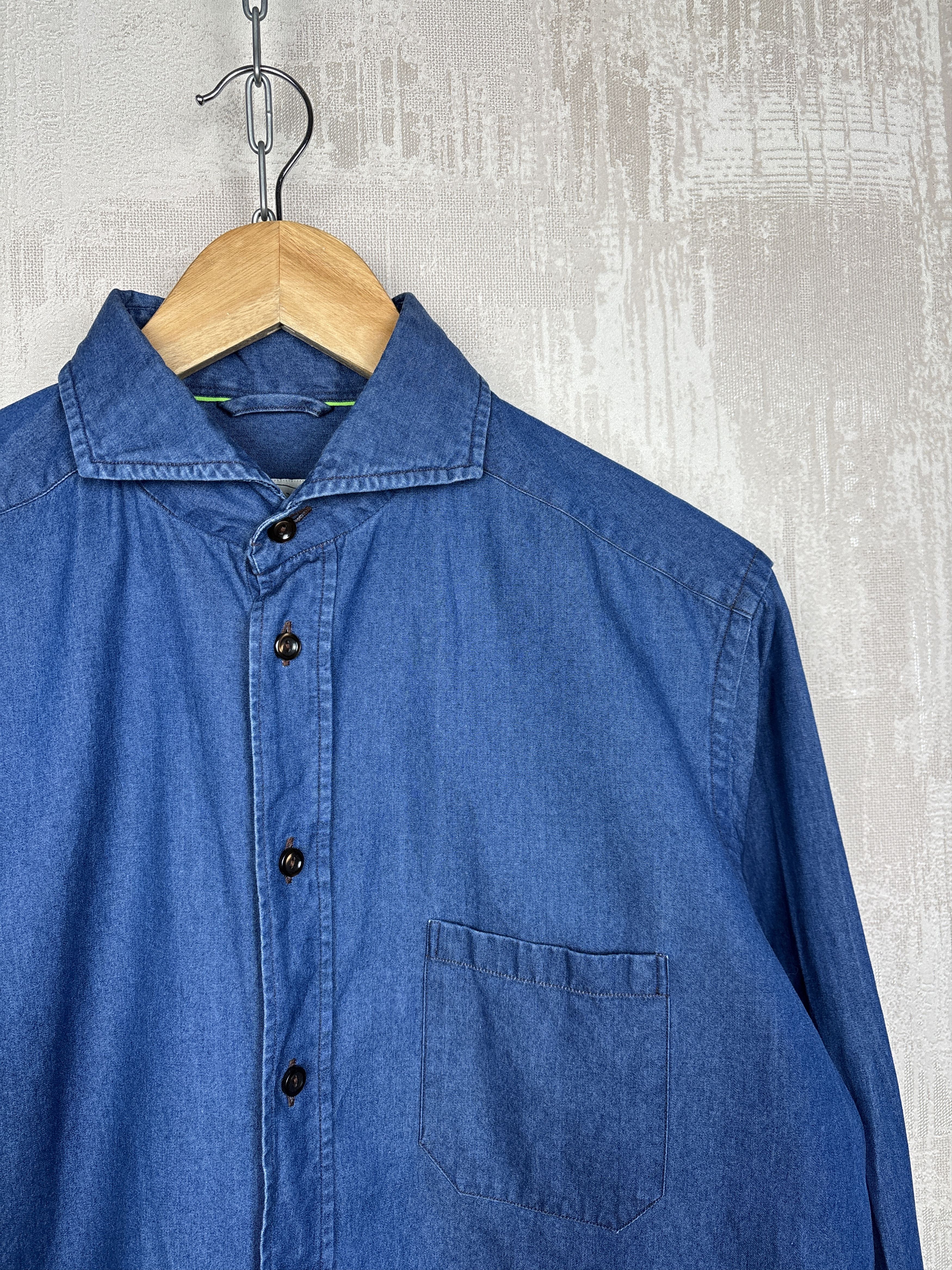 Eton Eton Contemporary Denim Dress Shirt Button Up Size US M / EU 48-50 / 2 - 5 Thumbnail
