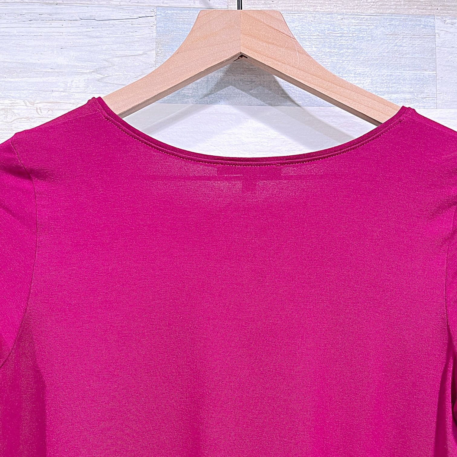 Eileen Fisher Eileen Fisher Half Sleeve Jersey Tunic Top Pink A Line PS Size S / US 4 / IT 40 - 4 Thumbnail
