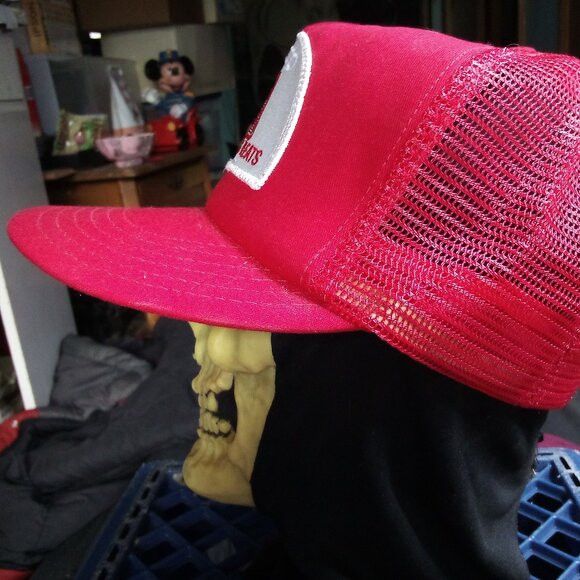 Other DS Vintage Gensco Glasfloss Pleats Patch Snap Trucker Hat Size ONE SIZE - 3 Thumbnail