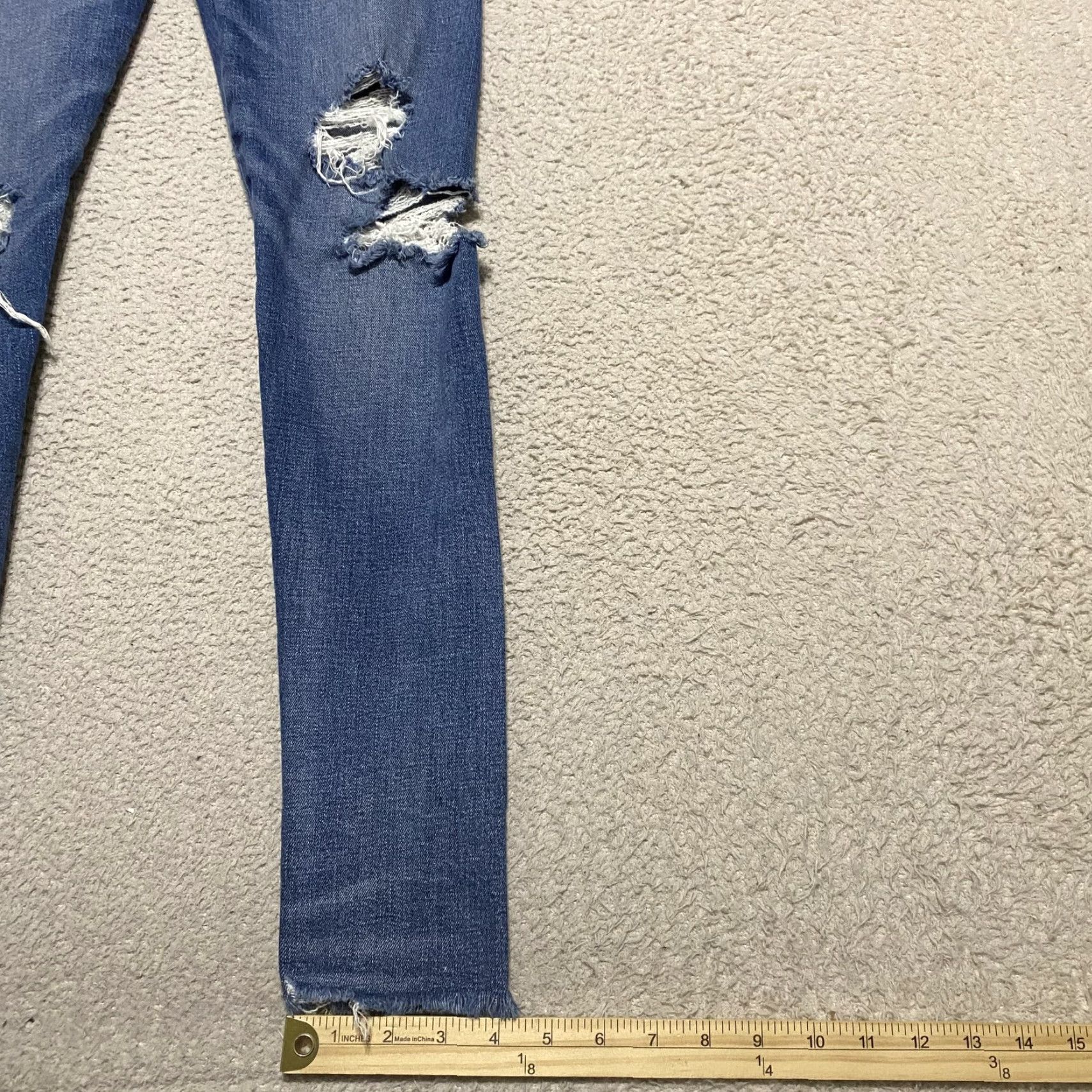 American Eagle Outfitters American Eagle Outfitters Jeans Womens 2 Blue High Rise Jegging Distressed Denim Slim 27 In Inseam Womens Blue Jeans 2 Size 26" / US 2 / IT 38 - 5 Thumbnail