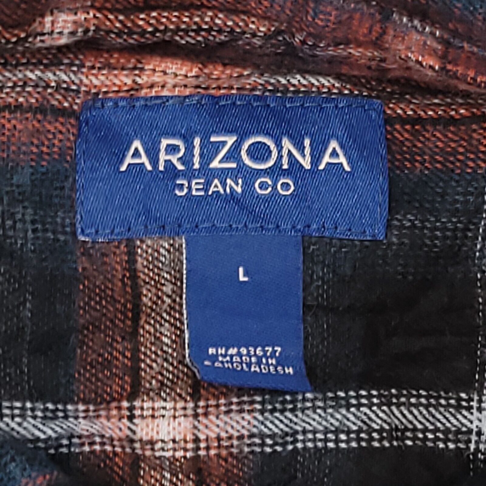 Arizona Jean Co. Arizona Jean Co Tartan Flannel Shirt Mens Size Large L Blue Size US L / EU 52-54 / 3 - 3 Thumbnail