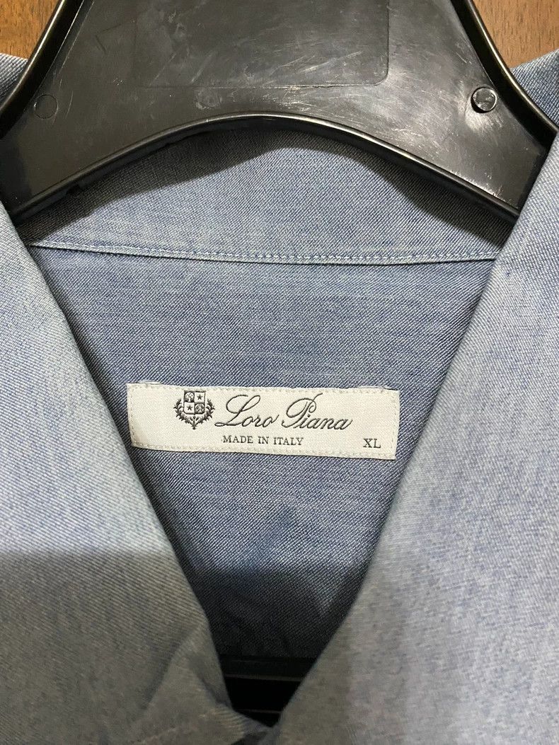 Loro Piana LORO PIANA Pure cotton shirt Size US XL / EU 56 / 4 - 2 Thumbnail