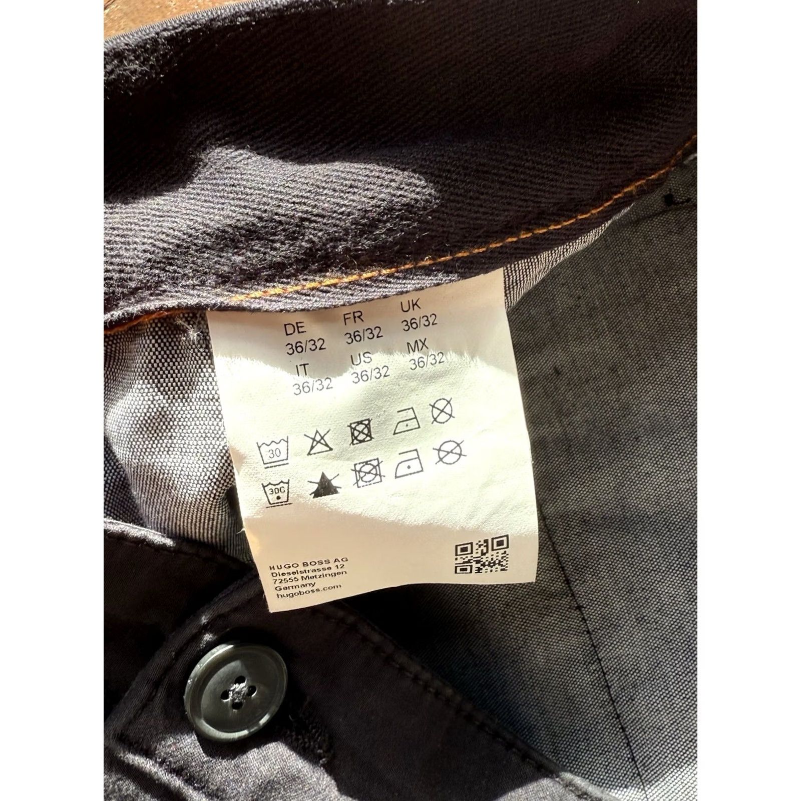 Vintage HUGO BOSS Schino Regular D Chino Trousers Men’s 36x32 Black Shirt/ pants? Size US 36 / EU 52 - 2 Thumbnail
