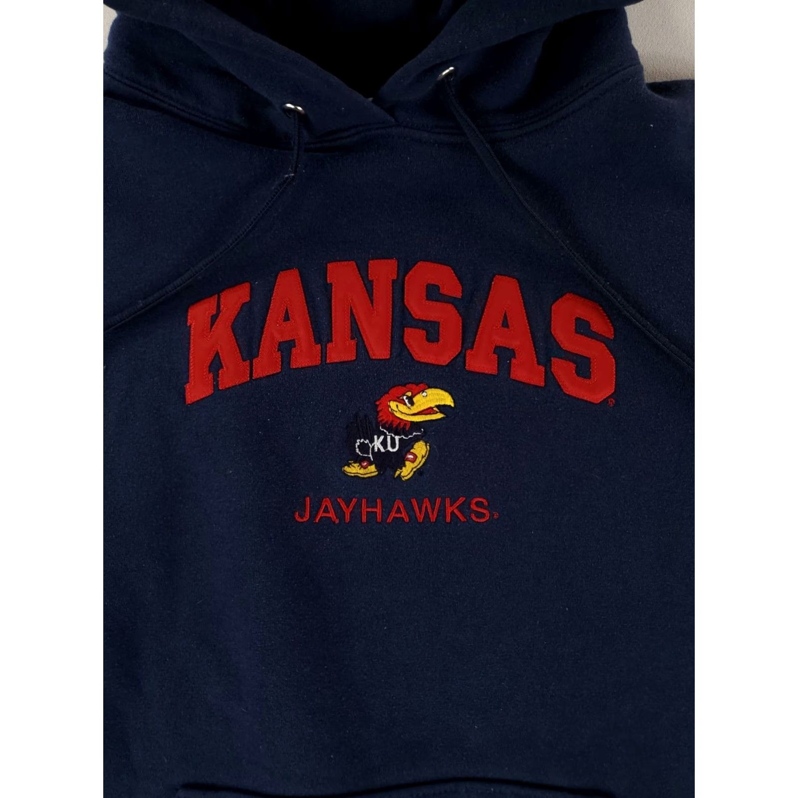 Vintage VINTAGE University Kansas Hoodie Sweatshirt VTG 90s Cotton Exchange Made USA Mens L Blue Sweatshirt Pullover Cotton Exchange Mens L Baseball? Size US L / EU 52-54 / 3 - 2 Thumbnail