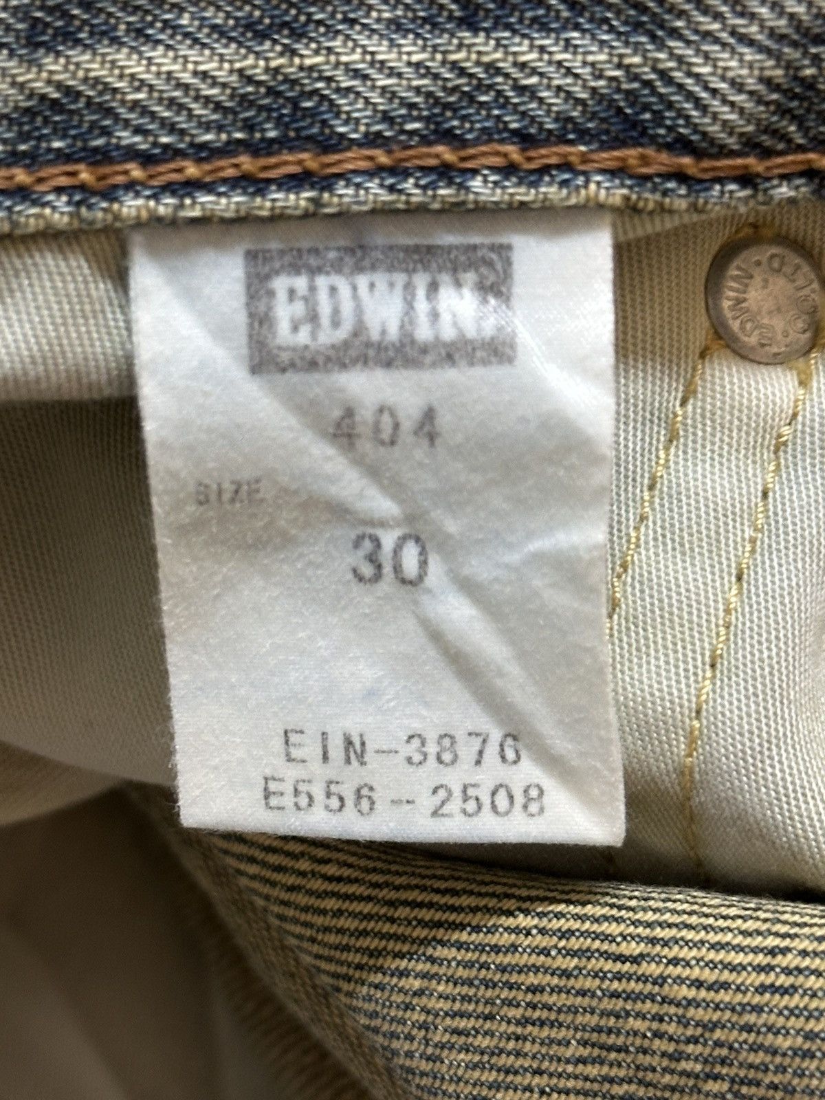 Edwin Vintage Japan Edwin 404 Faded Wash Style Baggy Jeans Size US 32 / EU 48 - 11 Thumbnail