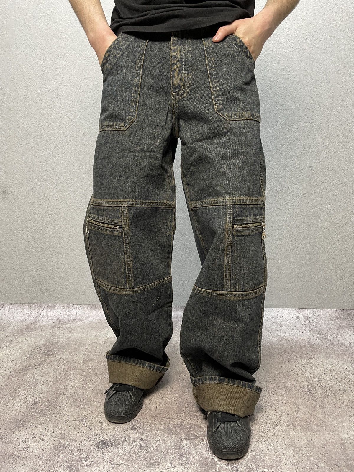 Vintage Vintage Bandage Balenciaga Style 00s Cargo Jeans Pants Size US 31 - 2 Thumbnail