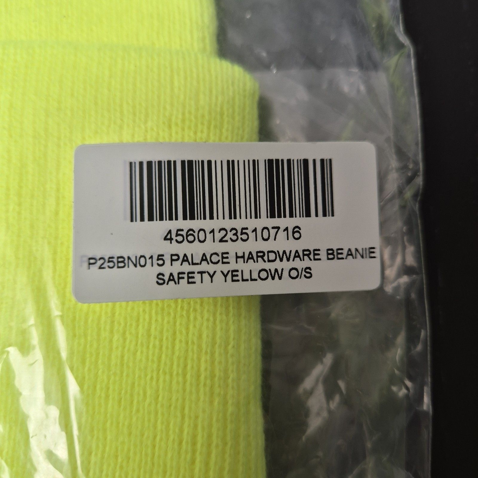 Palace Palace Hardware Beanie Safety Yellow FW23 Size ONE SIZE - 2 Thumbnail