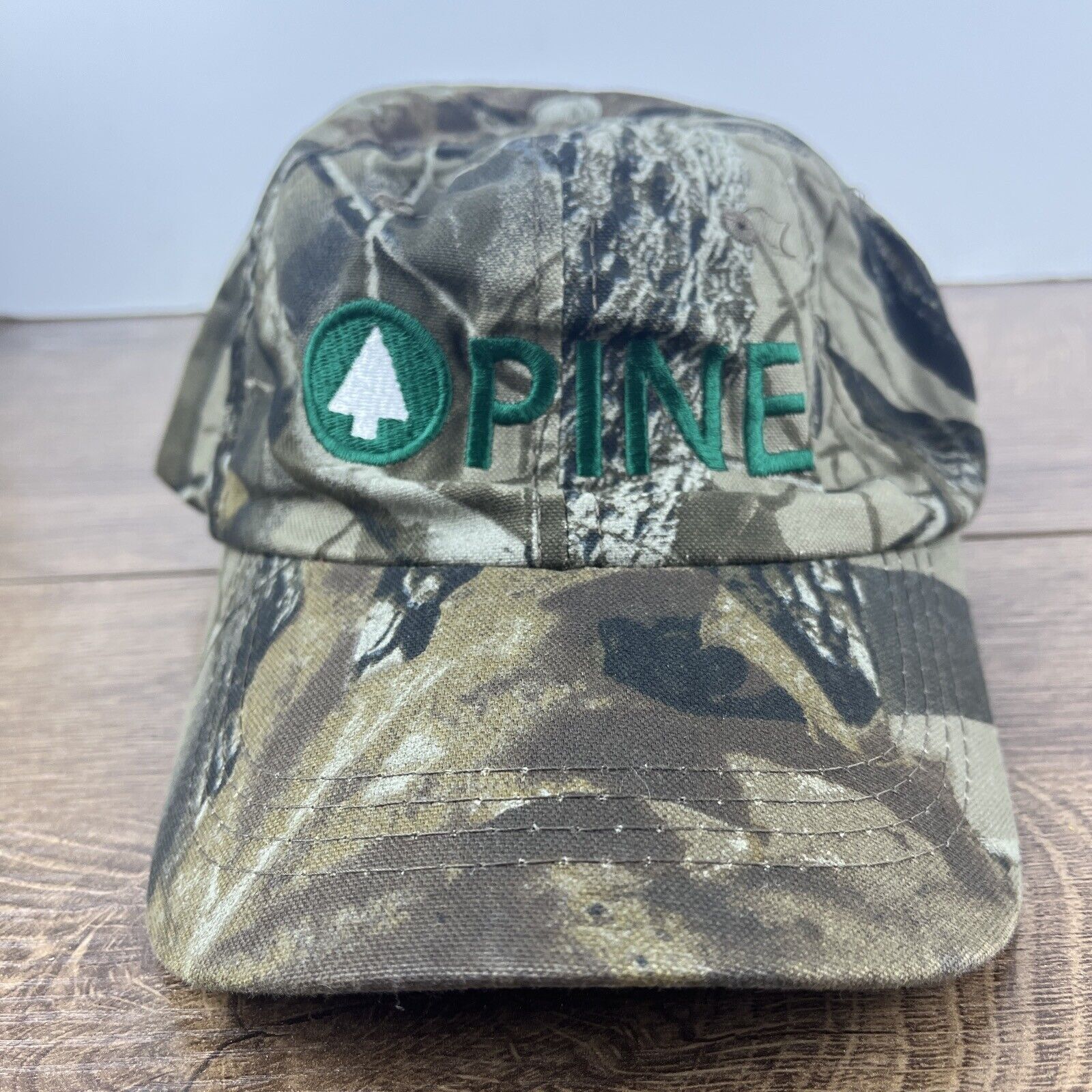Other Pine Tree Hat Pine Green Camo Hat Adjustable Adult Size Hat Size ONE SIZE - 2 Thumbnail