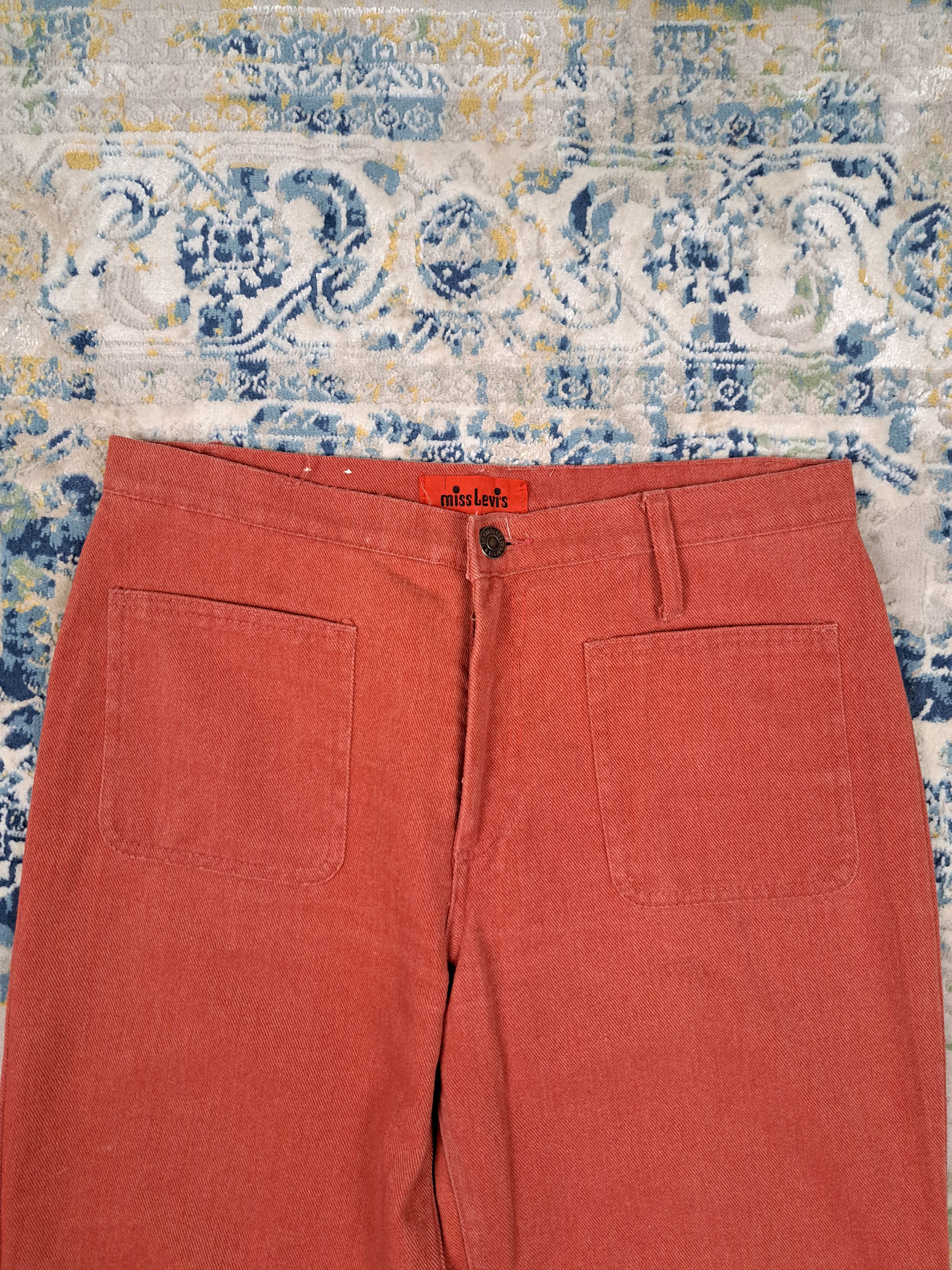 Levi's Vintage 60s Miss Levis Big E Bell Bottom Front Pockets Pants Size 28" / US 6 / IT 42 - 5 Thumbnail