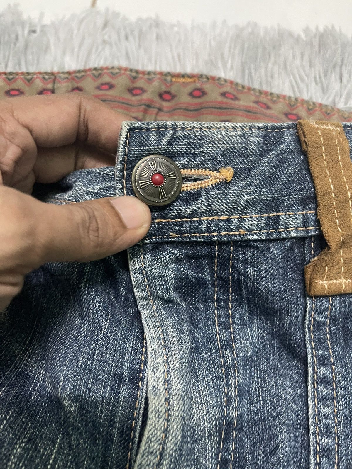 Edwin VINTAGE EDWIN EXCLUSIVE VINTAGE DISTRESSED JEANS RARE Size US 34 / EU 50 - 10 Thumbnail