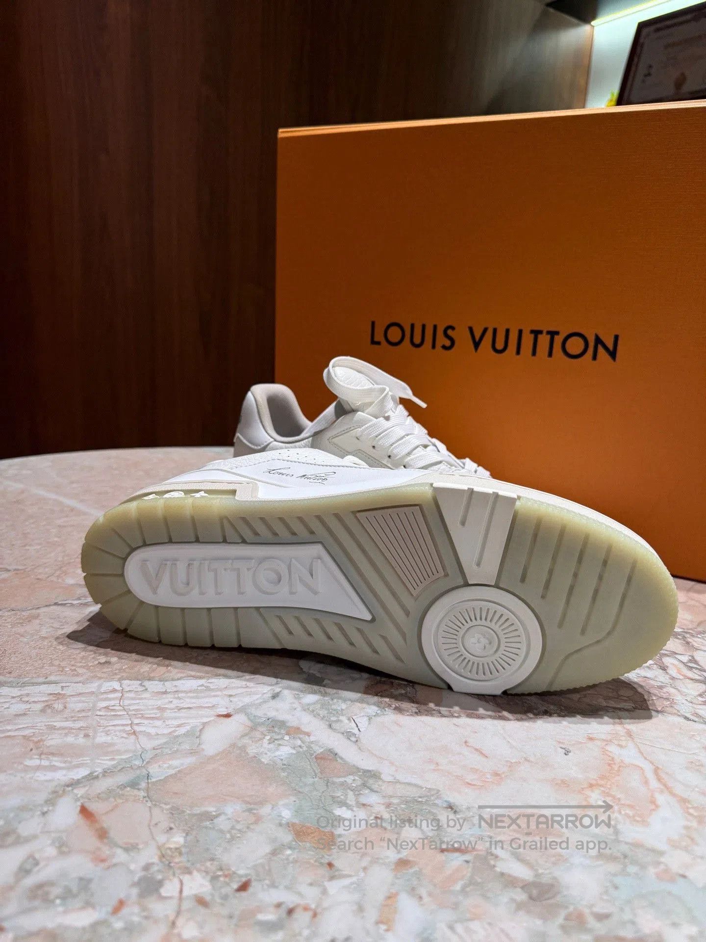 Louis Vuitton LV Trainer Low White Cement. Size US 10 / EU 43 - 6 Thumbnail