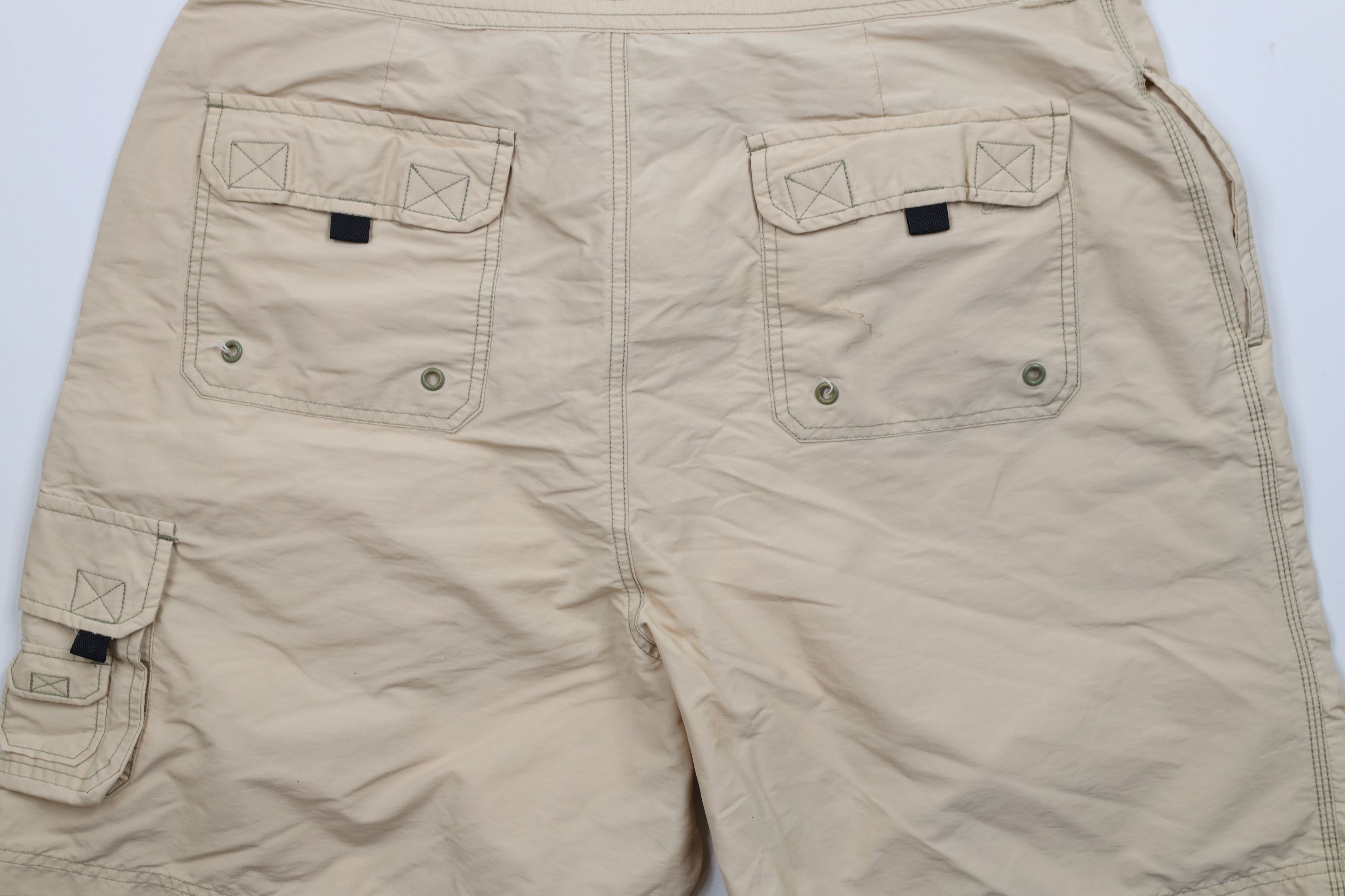 Tommy Hilfiger × Vintage Vintage 90s Tommy Hilfiger Spell Cargo Shorts Swim Trunks Size US 36 / EU 52 - 10 Thumbnail