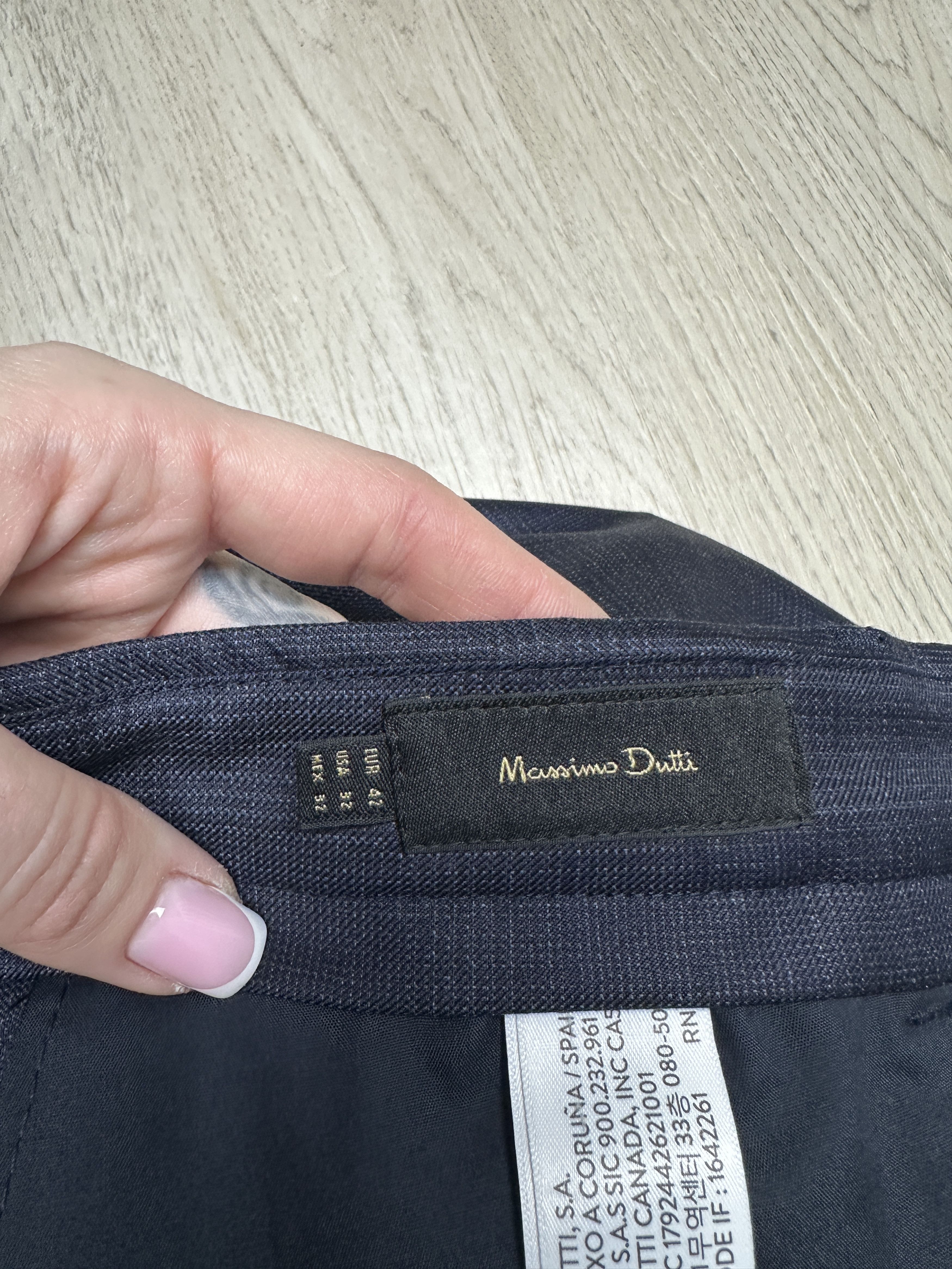 Massimo Dutti Massimo Dutti Mens Wool Suit Blazer + Pants Size 38R - 14 Thumbnail