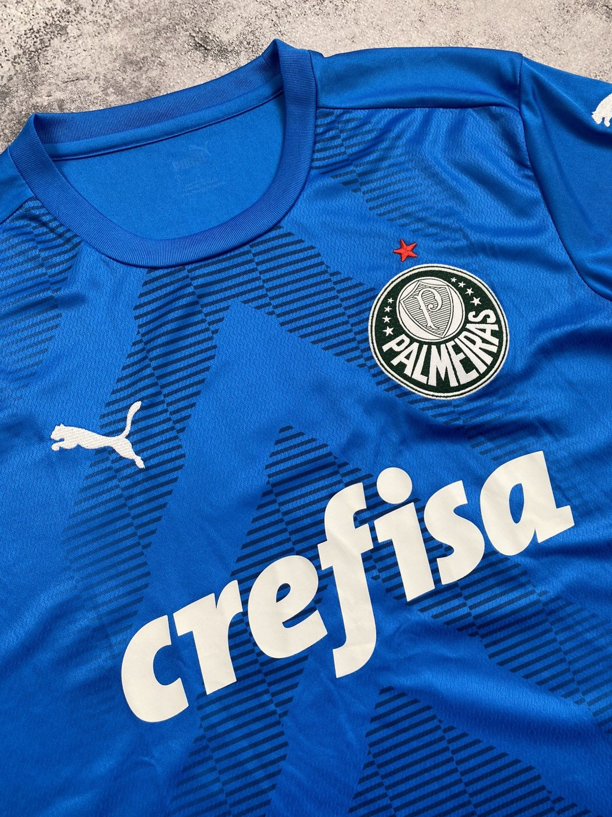 Puma Puma Palmeiras 2022/23 Brazil Blokcore Blue Soccer Jersey Size US L / EU 52-54 / 3 - 5 Thumbnail