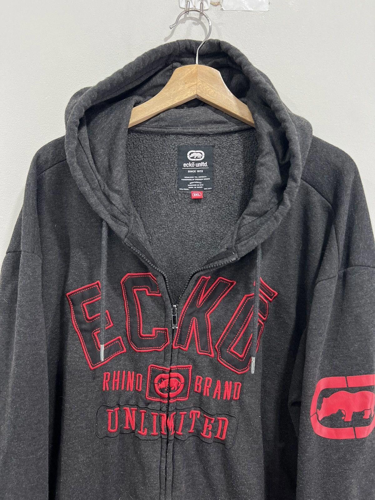 Vintage Vintage Ecko Sweater Zip Up Sweatshirt 3XL Size US XXL / EU 58 / 5 - 2 Thumbnail