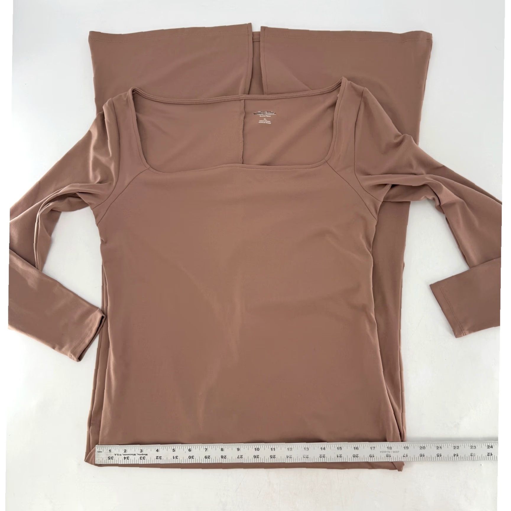 Vintage VINTAGE? no. Wild Fable Brown Long Sleeve Square Neck Bodycon Maxi Dress XL Boho Size XL / US 12-14 / IT 48-50 - 8 Thumbnail