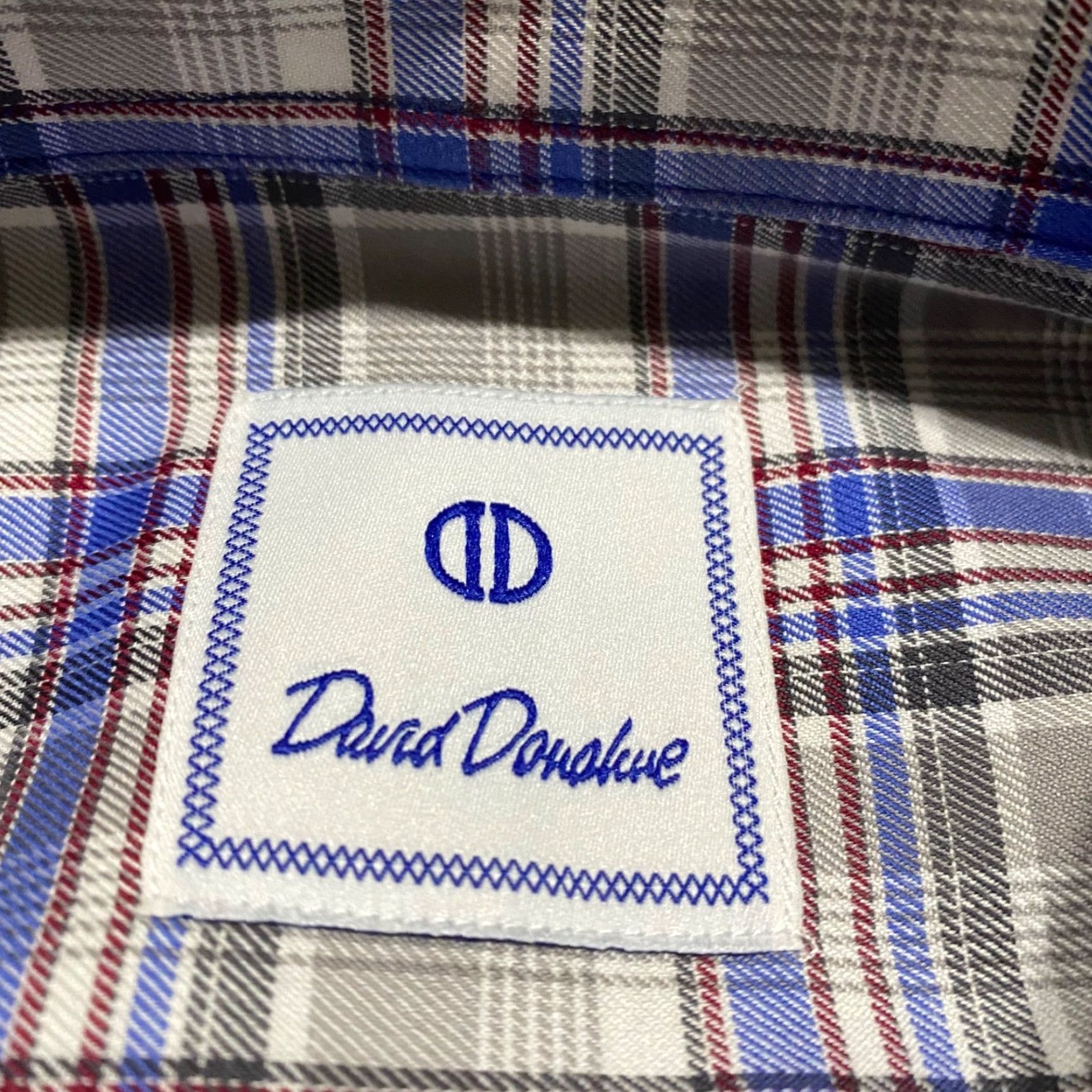 David Donahue David Donahue Mens XL Shirt Multicolor Plaid Long Sleeve Hidden Button-Down Size US XL / EU 56 / 4 - 4 Thumbnail