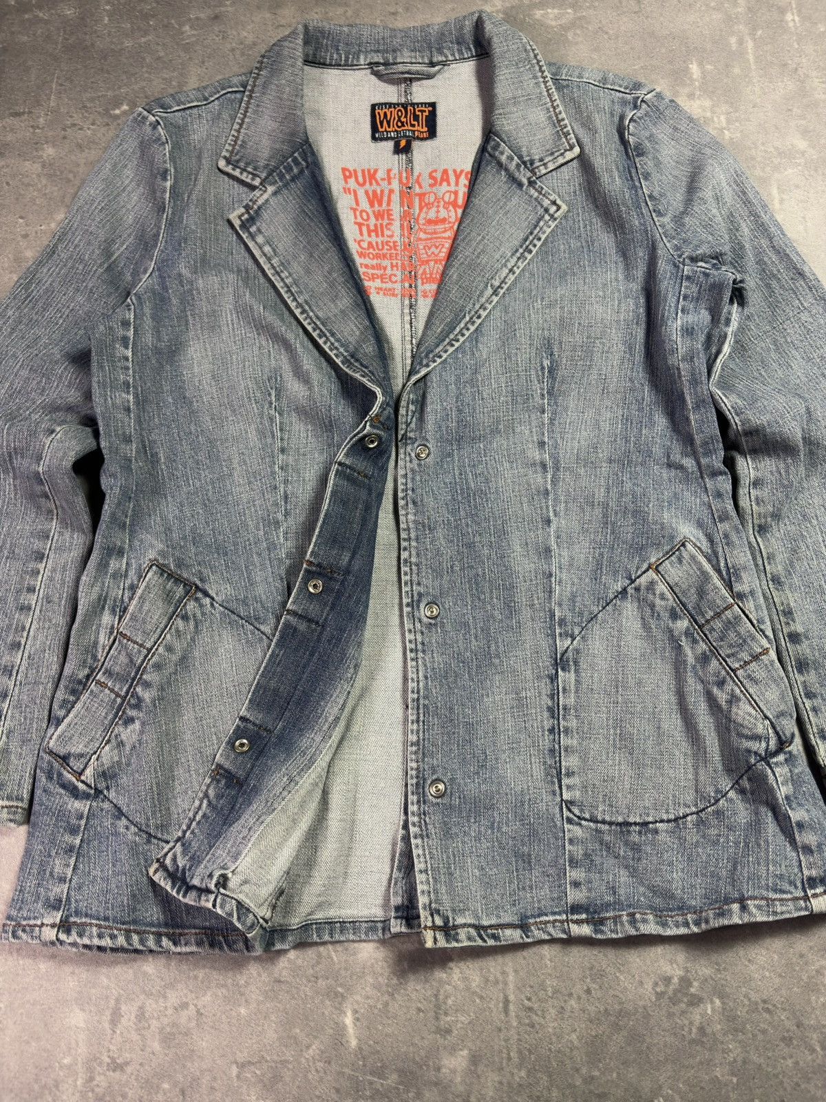 Walter Van Beirendonck W&LT Walter Van Beirendonck Deconstructed Jeans Blazer S M Size US M / EU 48-50 / 2 - 9 Thumbnail