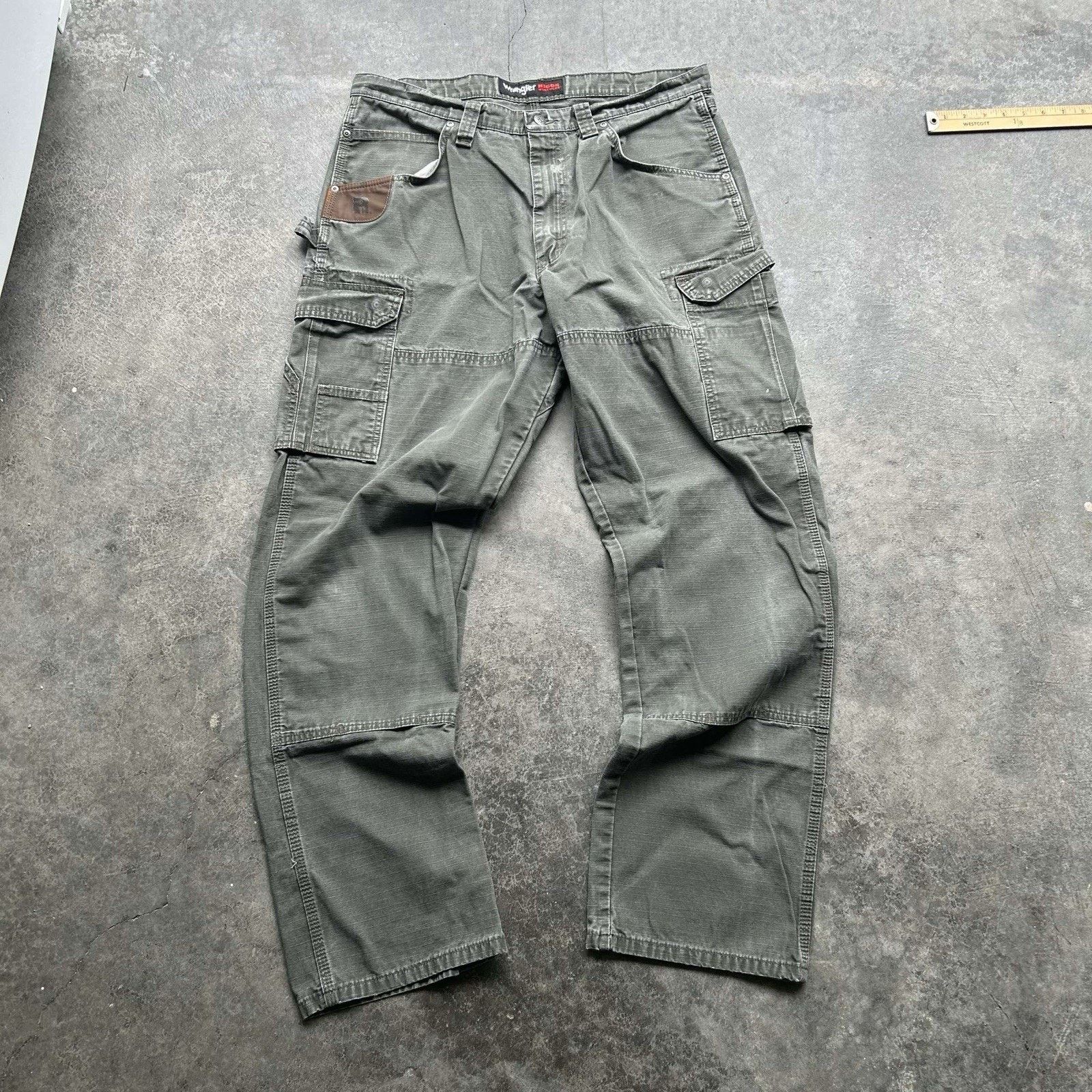 Wrangler Vintage Green Wrangler Riggs Double Knee Pants Men’s 36 X 34 Size US 36 / EU 52 - 3 Thumbnail