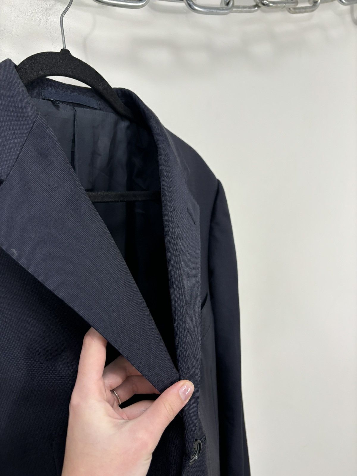 Ermenegildo Zegna Ermenegildo Zegna Men’s 3-Buttons Navy Wool Blazer Jacket Size 40R - 22 Thumbnail