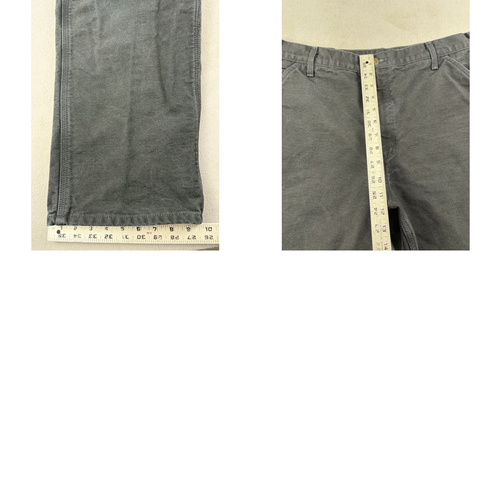 Carhartt Carhartt B111 Black 38x30 Mens Flannel Lined Carpenter Pants Workwear 5-Pocket Design Straight Leg Cotton Canvas Denim? (Note: can't invent material) Size US 38 / EU 54 - 8 Thumbnail
