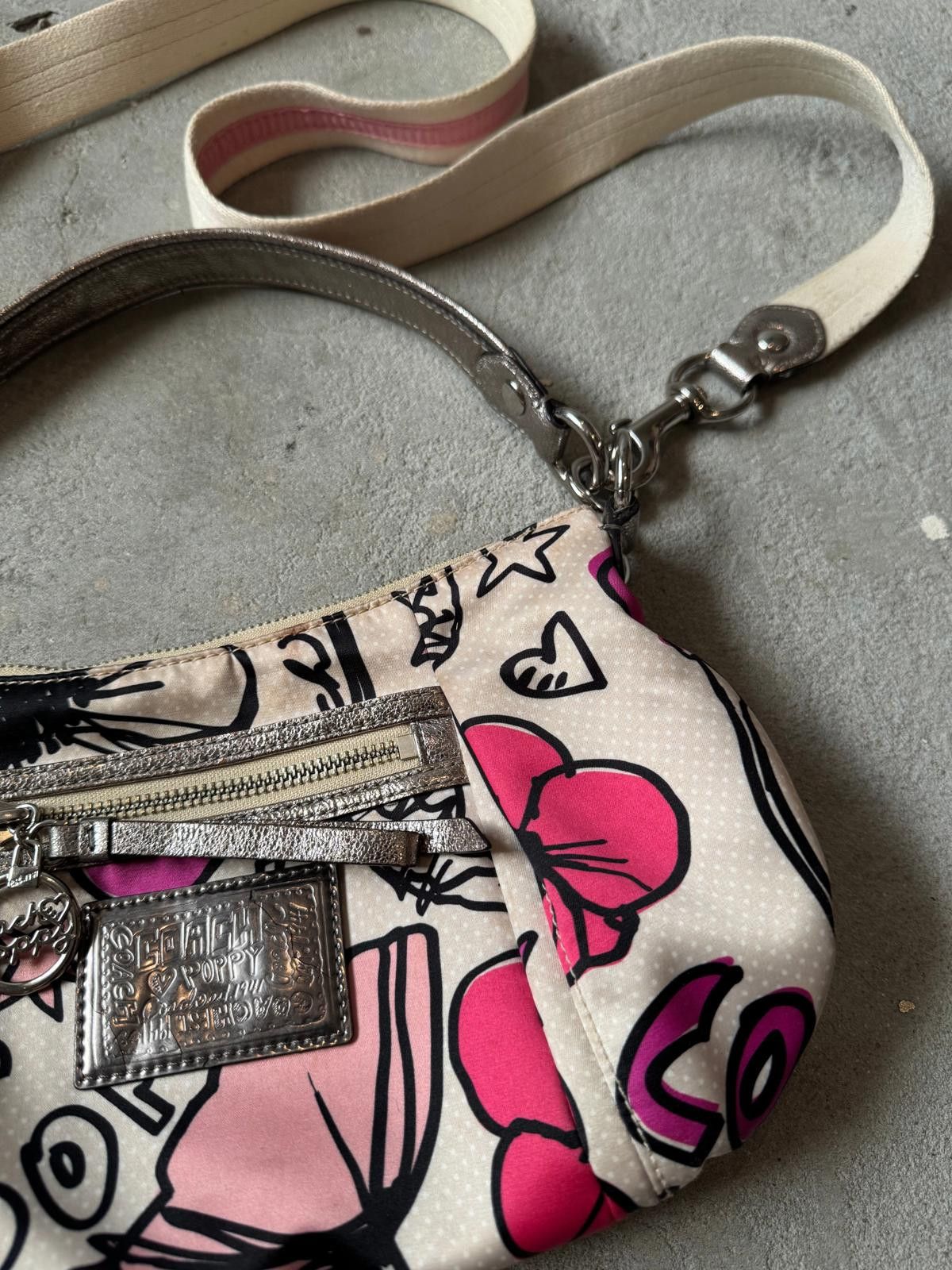 Coach Coach 2Way Multicolour Satin Leather Poppy ShoulderBag Size ONE SIZE - 3 Thumbnail