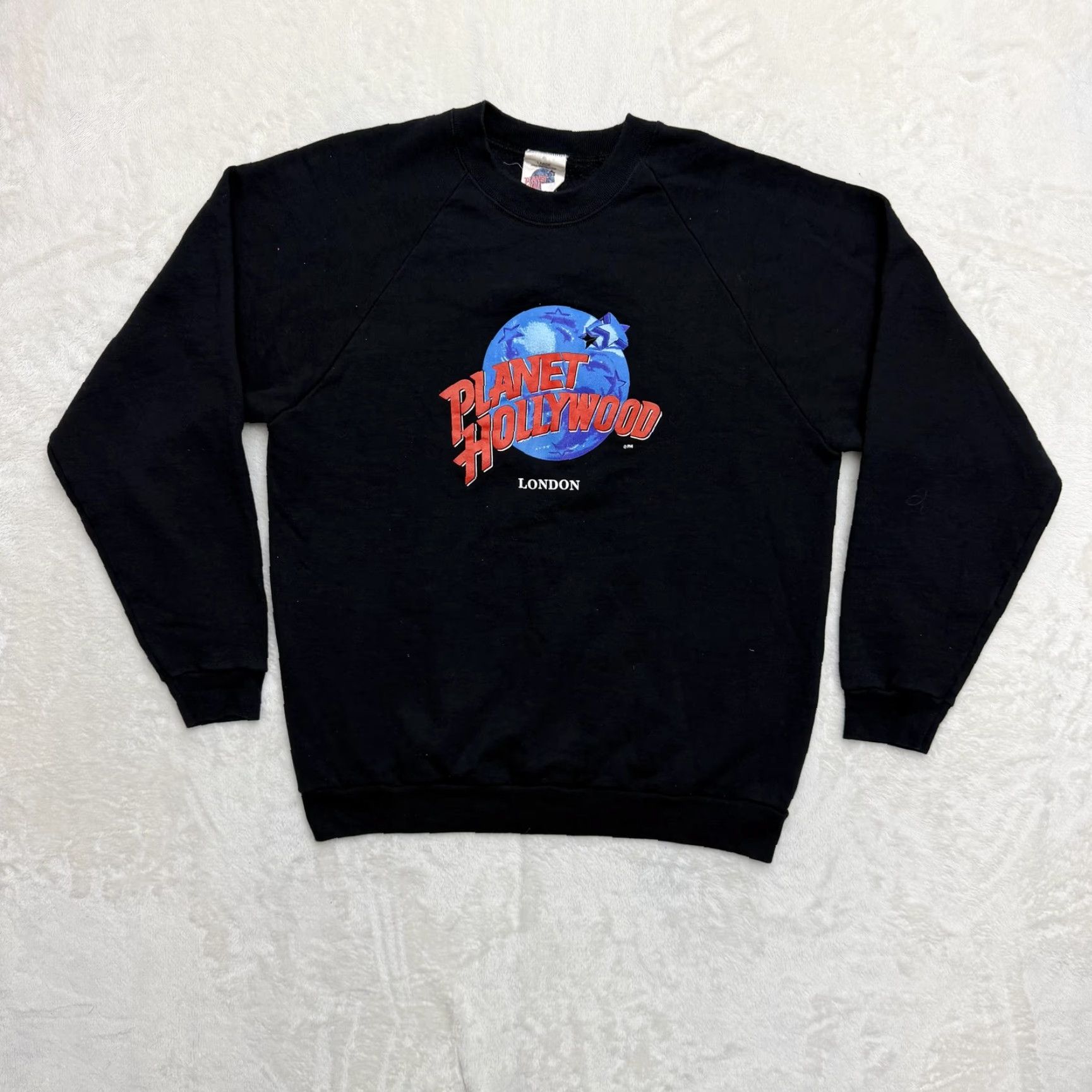 Planet Hollywood VINTAGE Planet Hollywood London Sweatshirt Mens Large Black Crewneck Graphic 90s Size US L / EU 52-54 / 3 - 2 Thumbnail