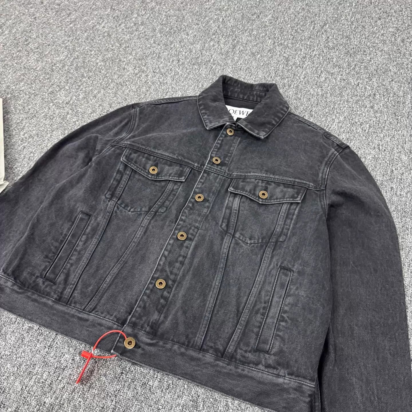 Loewe Loewe Washed Denim Jacket Square Embroidered Logo 48 Size US M / EU 48-50 / 2 - 3 Thumbnail