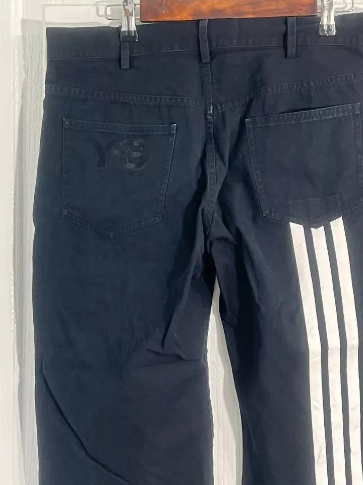 Y-3 Y-3 Cropped Pants 3 Stripe Logo Zipper Pocket Black Small Size US 32 / EU 48 - 5 Thumbnail