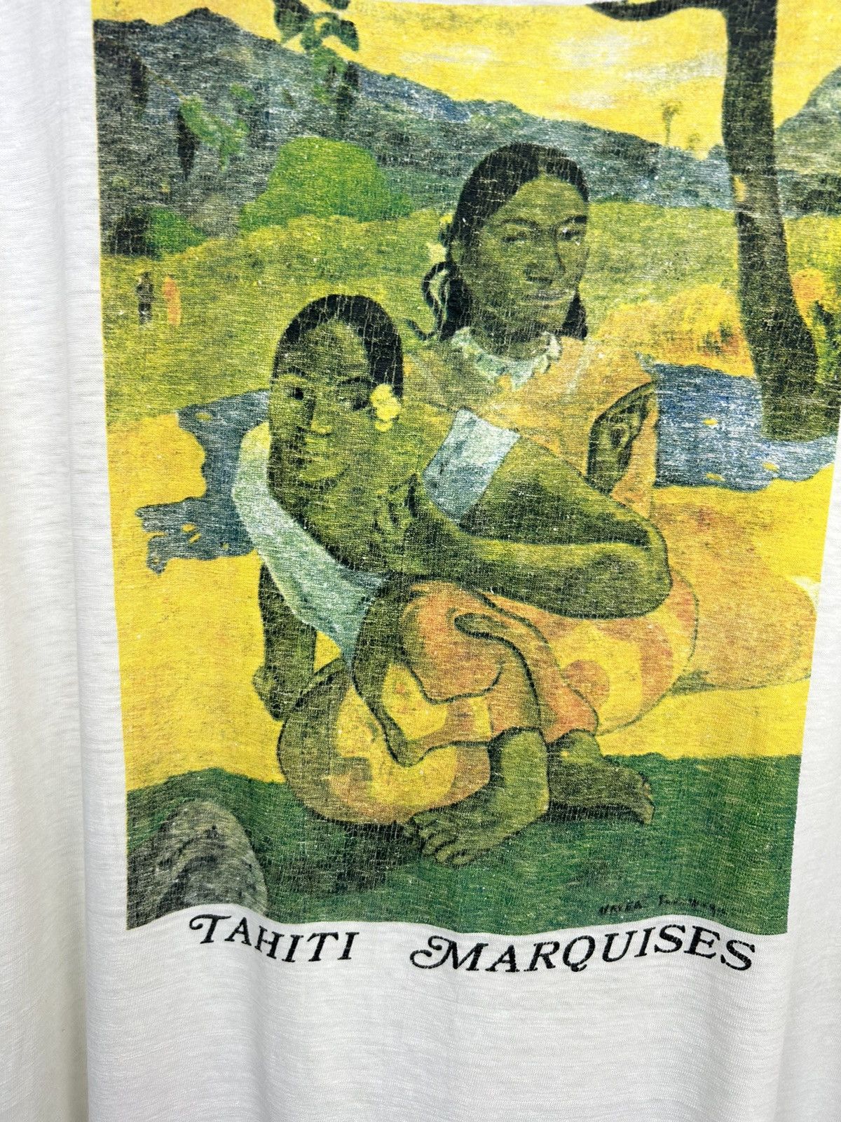 Vintage Vintage Gaugin Tahiti Marquises T shirt Size US L / EU 52-54 / 3 - 13 Thumbnail