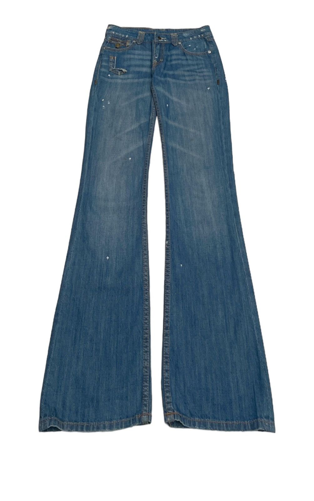 Dsquared2 × If Six Was Nine Rare Design Vintage Brand Daquared2 Flared Jeans 2000s Size US 29 - 1 Thumbnail