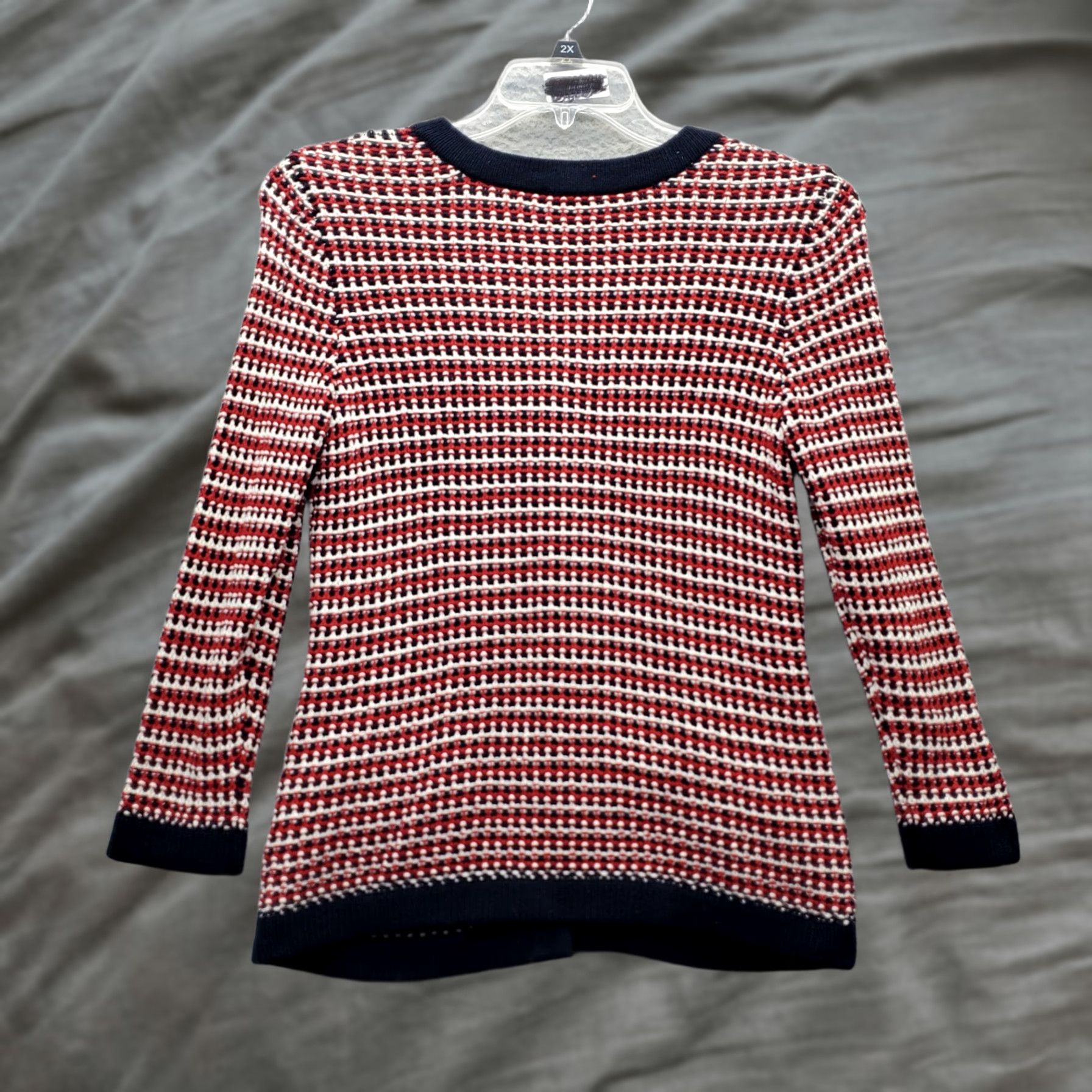 Talbots Talbots Cardigan Sweater Womens Petite Small Multicolor Knitted Striped Button Front Size S / US 4 / IT 40 - 1 Thumbnail