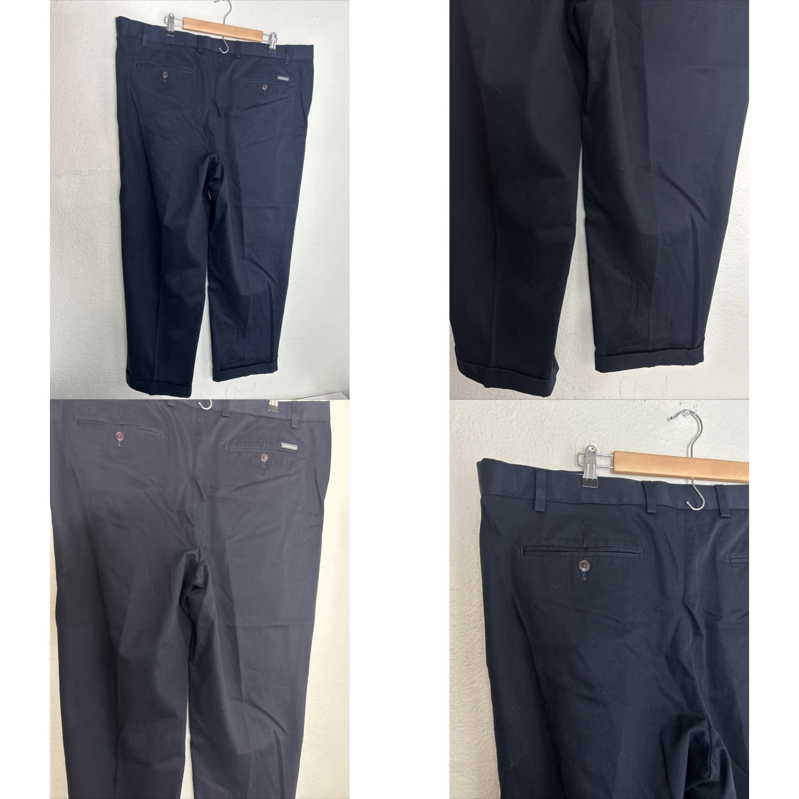 Eddie Bauer VINTAGE Eddie Bauer wrinkle free relaxed fit cotton pants Navy Blue mens 42x30 42 Tall Size US 42 / EU 58 - 8 Thumbnail