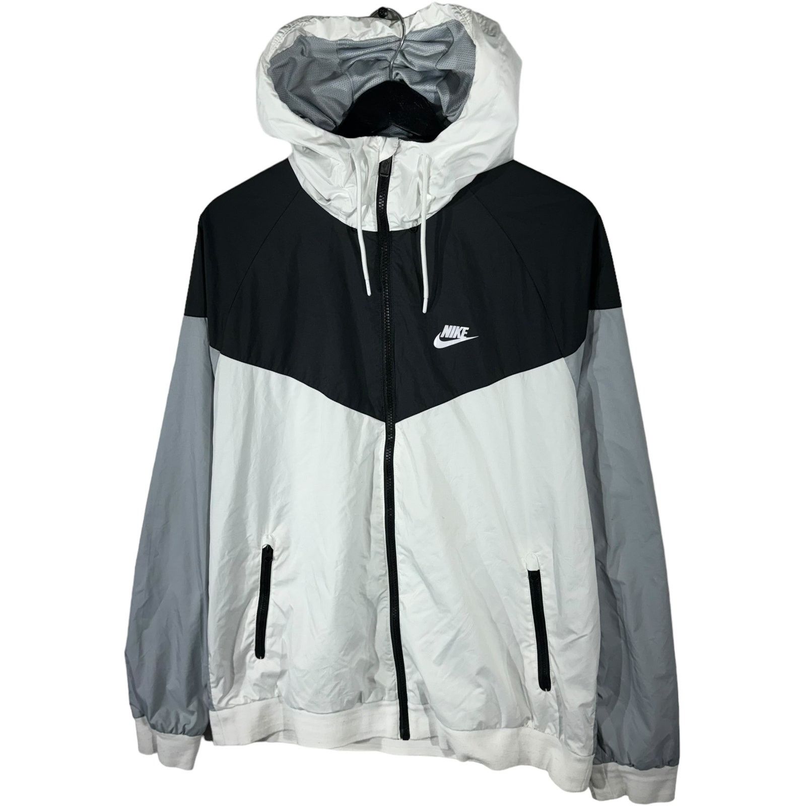 Nike Nike Full Zip Hooded Light Jacket Size US L / EU 52-54 / 3 - 3 Thumbnail