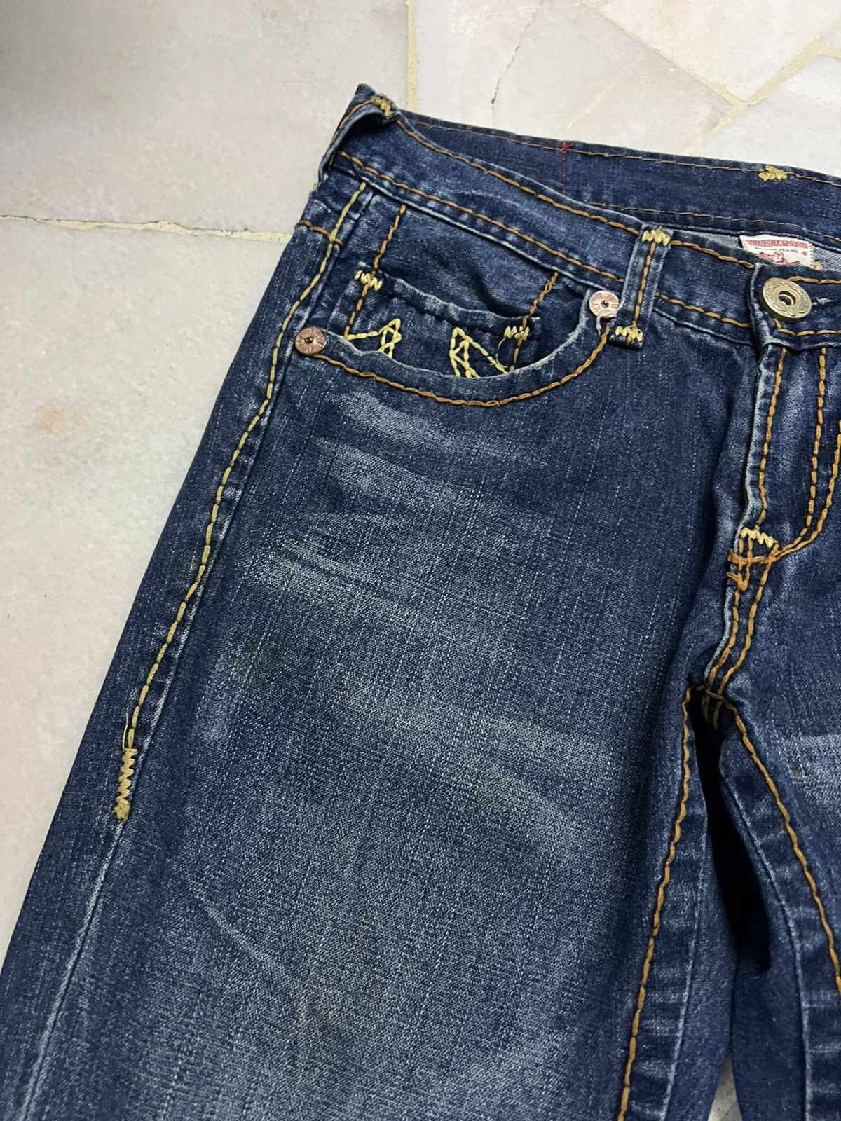 True Religion 💥Flare💥Twist Leg True Religion Billy Giant Big T Jeans Size US 34 / EU 50 - 8 Thumbnail