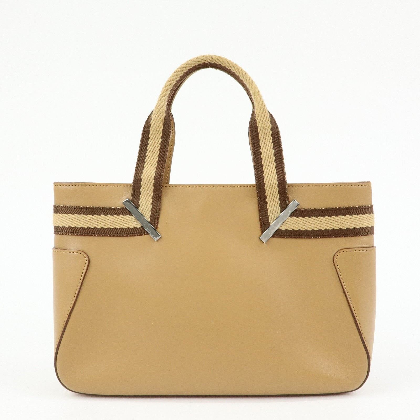 Gucci Gucci Sherry Line Calfskin Tote Tan Size ONE SIZE - 2 Thumbnail