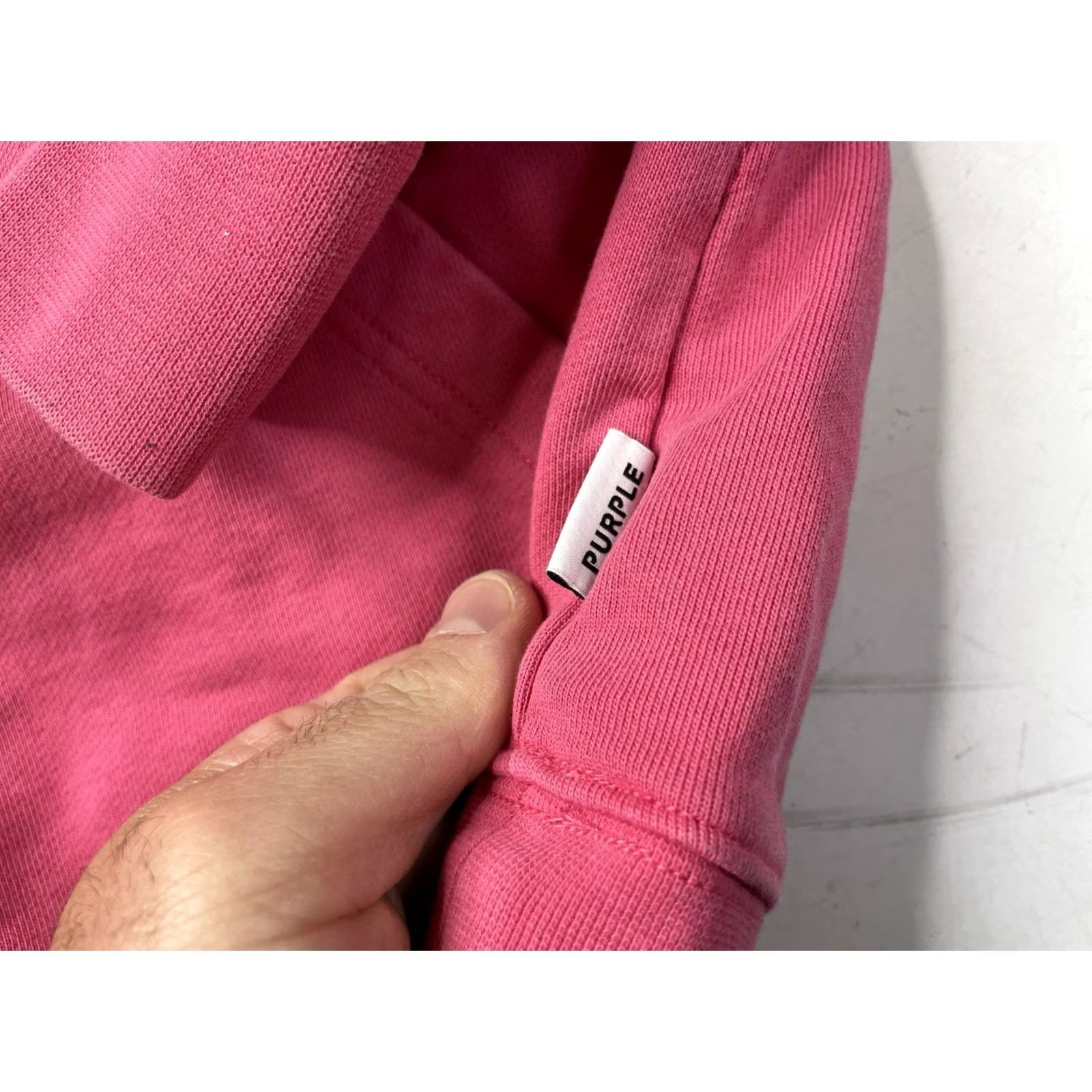 J Brand Purple Brand Hoodie Pullover Men's Size S Pink Graphic Print Hooded Pockets Crew Neck Cotton Fleece Sweatshirt Autumn Winter Fall Spring Designer logo Size US S / EU 44-46 / 1 - 2 Thumbnail