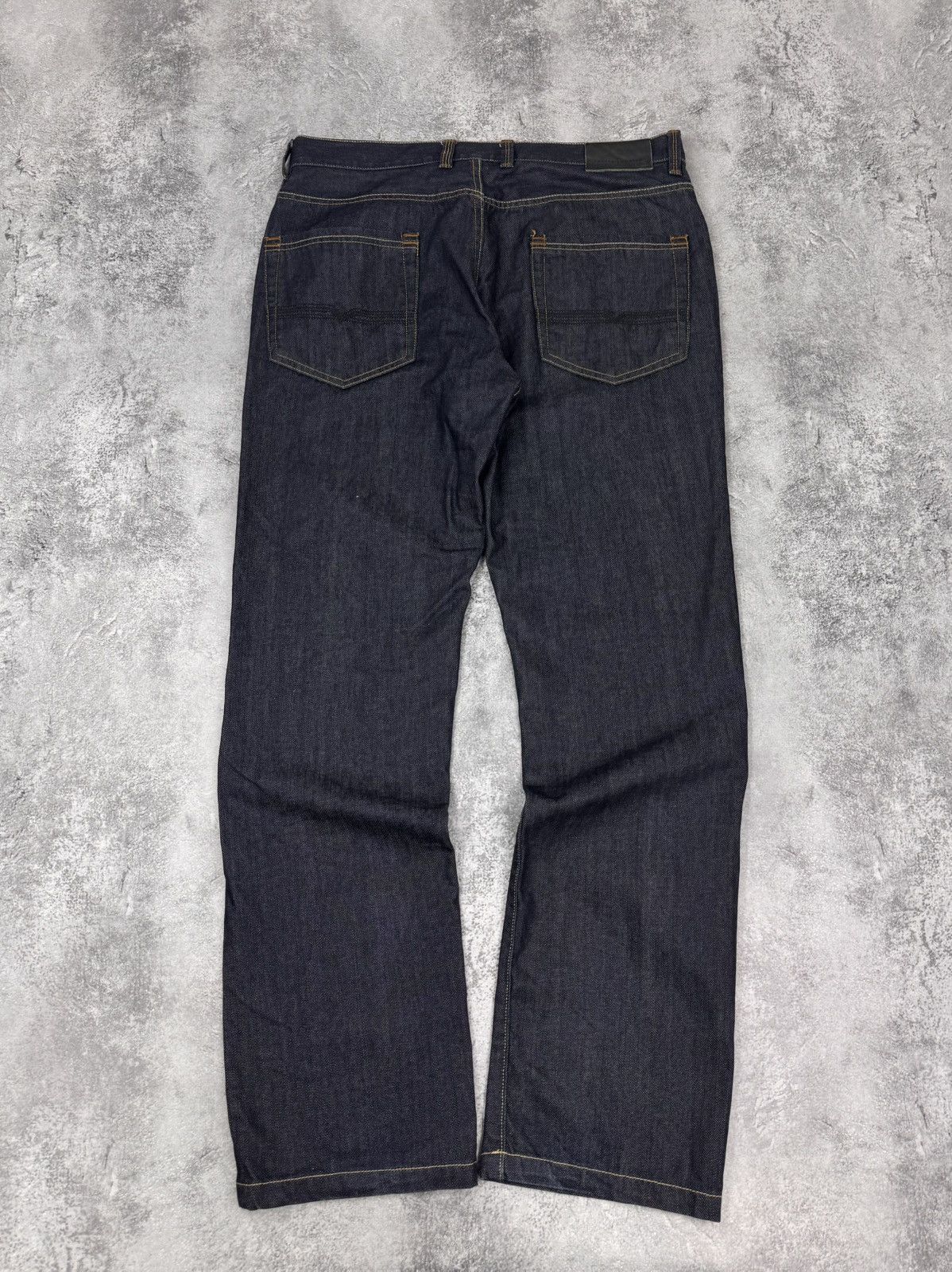 Jasper Conran Jasper Conran Men Dark Blue Straight Leg Jeans Size 36 Size US 36 / EU 52 - 1 Thumbnail