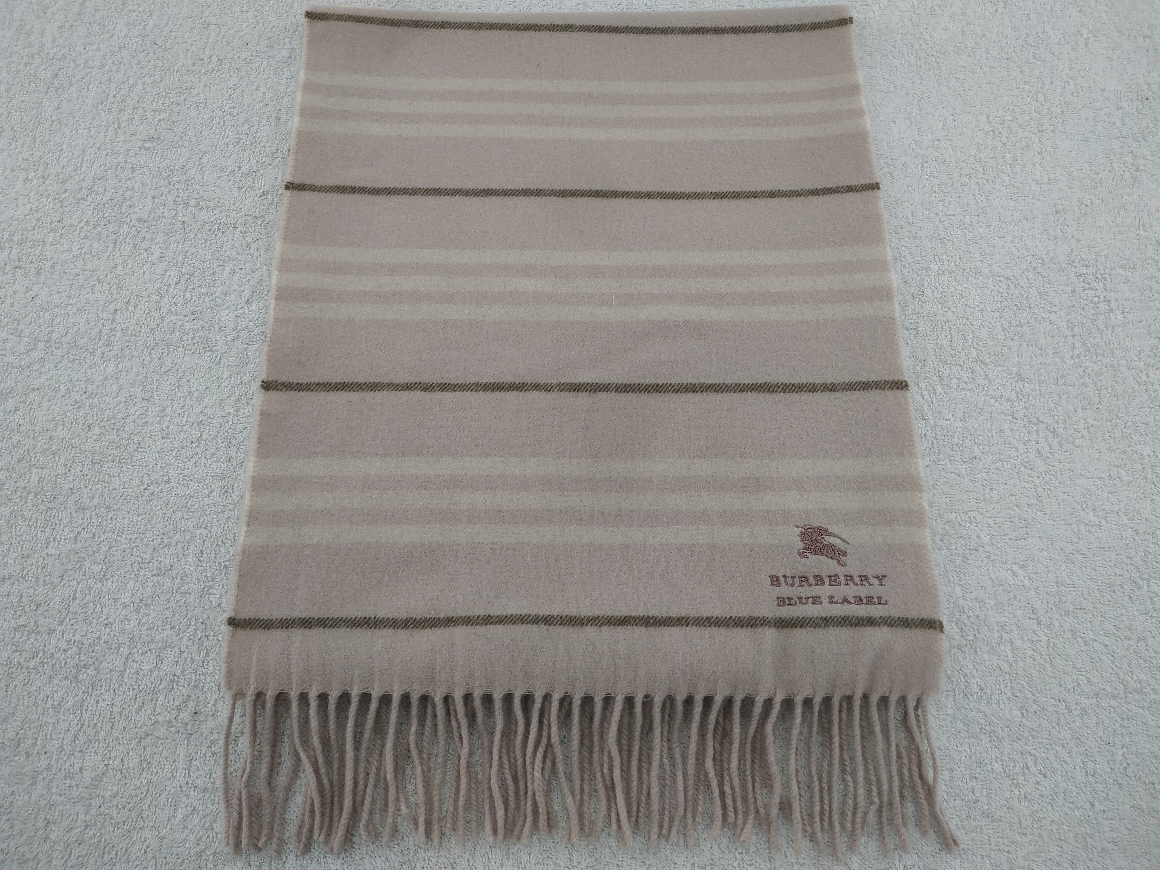 Burberry × Vintage Burberry Blue Label Scarf / Muffler / Neckwear - WW293 Size ONE SIZE - 2 Thumbnail