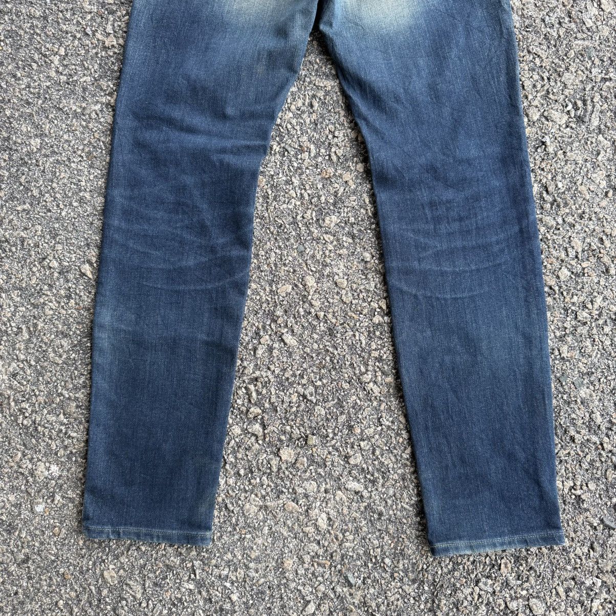 Edwin VINTAGE EDWIN JERSEY SKINNY FADED RIPPEP JEAN PANTS Size US 32 / EU 48 - 11 Thumbnail
