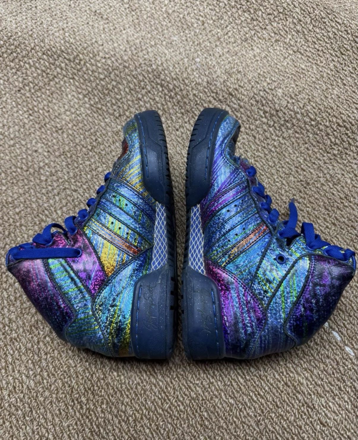 Adidas Adidas Jeremy Scott JS Wings Rainbow Iridescent Sneakers K37 Size US 6.5 / IT 36.5 - 7 Thumbnail