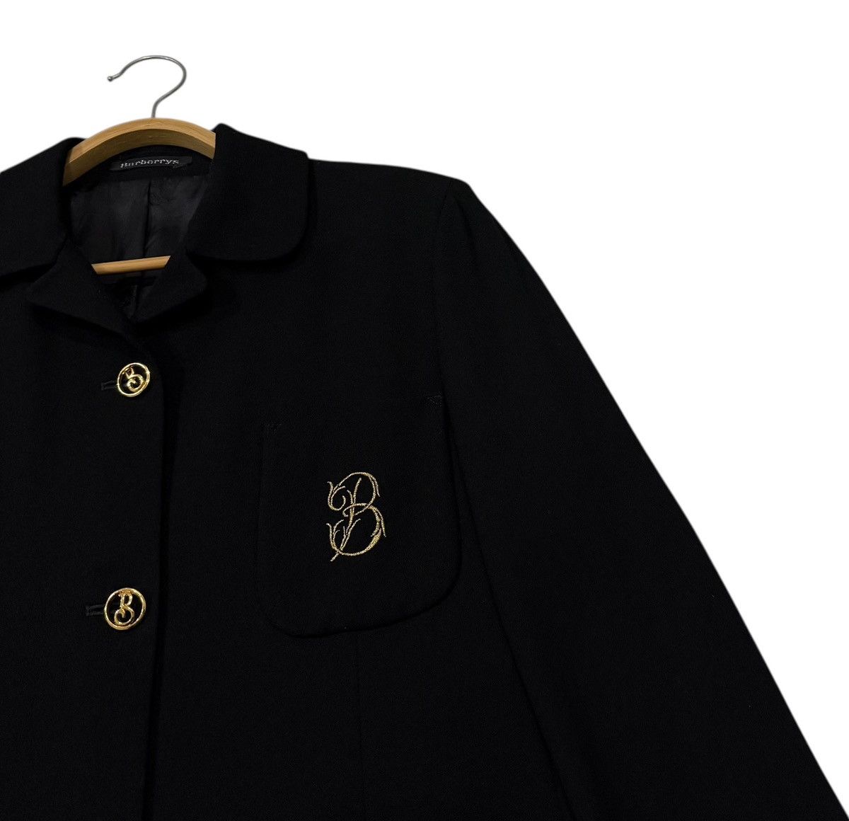 Burberry Vintage Burberry England Gold Buttons Casual Wool Jacket Size M / US 6-8 / IT 42-44 - 2 Thumbnail