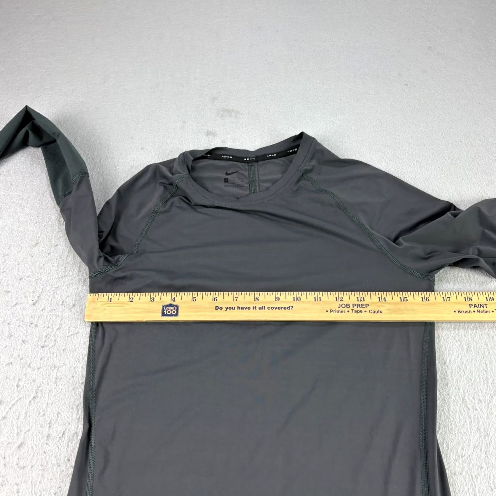 Nike Nike Pro Shirt Mens Small Gray Tech Pack Long Sleeve Gym Training Yoga Size US S / EU 44-46 / 1 - 4 Thumbnail