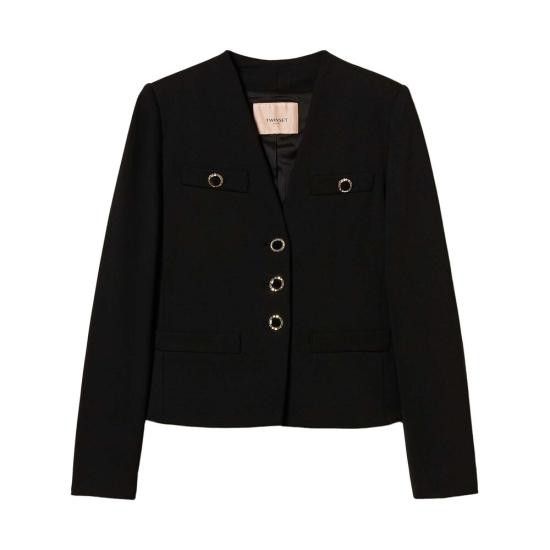 TWINSET TWINSET Women Jackets 251TP2131 00006 BLACK Size S / US 4 / IT 40 - 1 Thumbnail