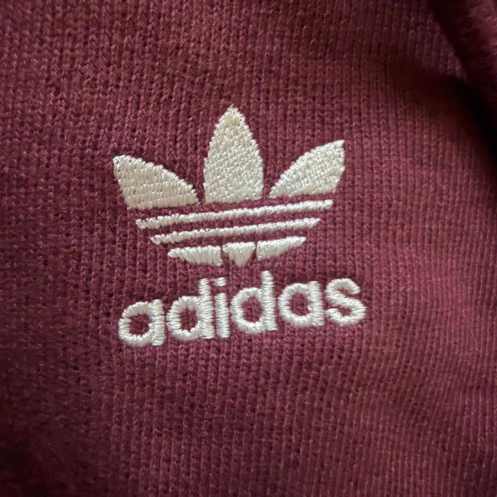 Adidas Adidas Burgundy Hoodie Y2K Size S / US 4 / IT 40 - 2 Thumbnail