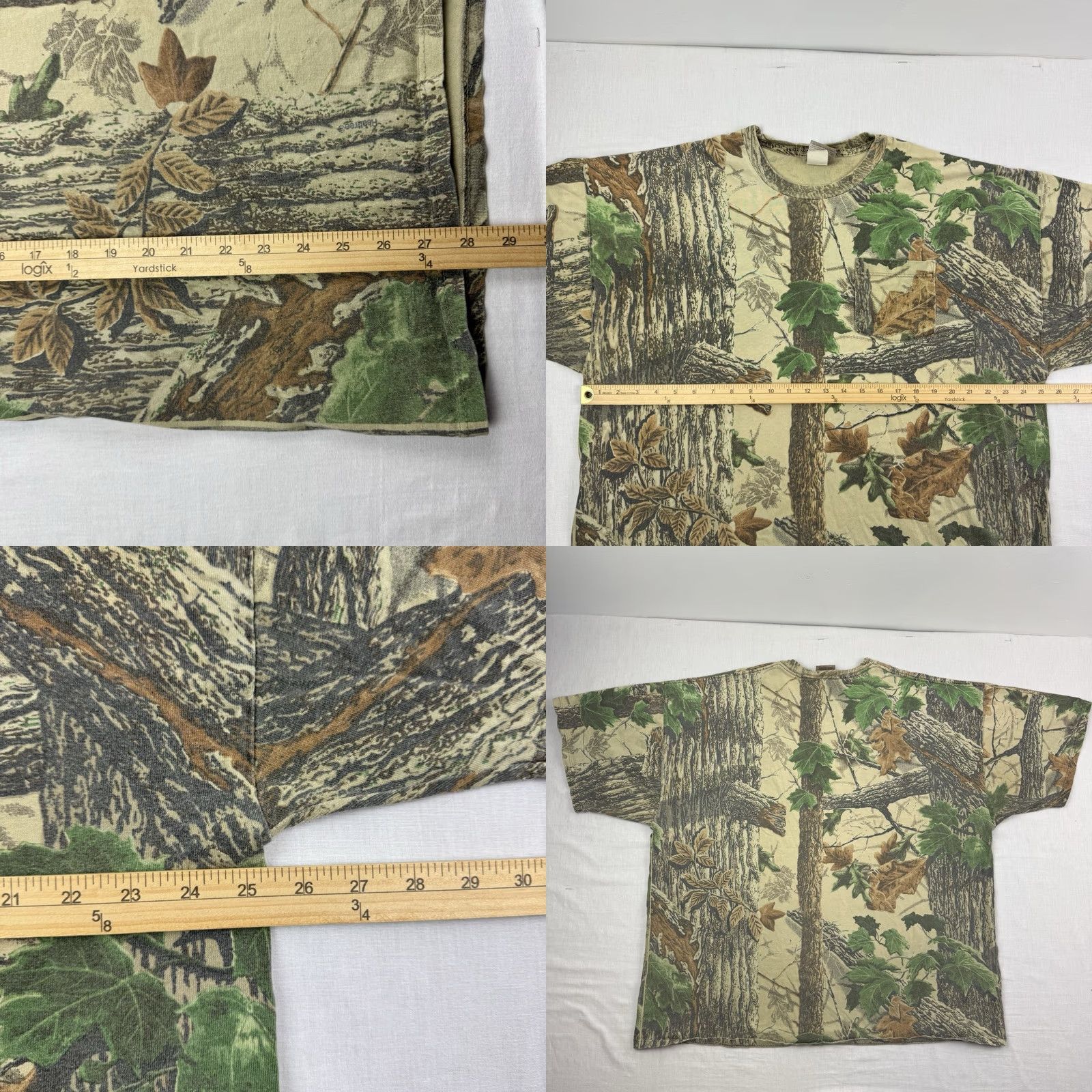 Jerzees VINTAGE Jerzees Realtree Camo Pocket T Shirt Adult 2XL Outdoor Nature Hunt USA Shirt Mens 2XL Camouflage Pocket Tee Size US XXL / EU 58 / 5 - 8 Thumbnail