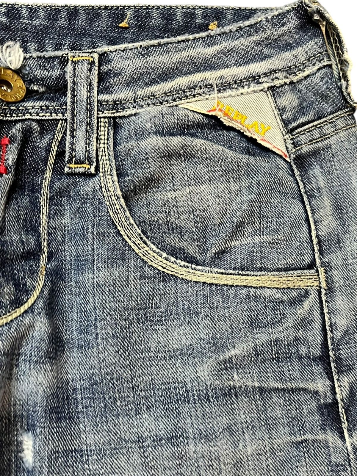 Replay Vintage Replay Flare Bootcut Blue Wash Denim Size US 28 / EU 44 - 3 Thumbnail