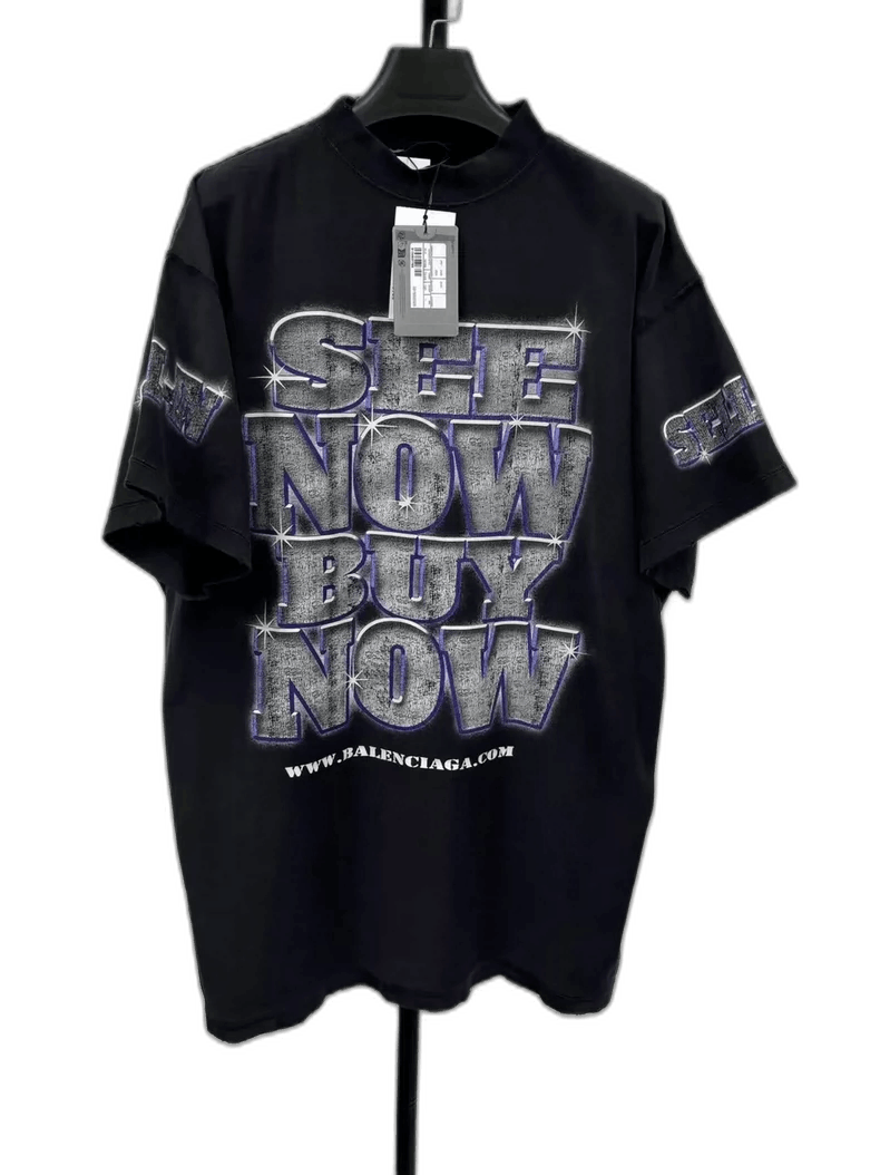 Balenciaga Balenciaga Short Sleeve T-Shirt with Print-yf Size US S / EU 44-46 / 1 - 1 Thumbnail