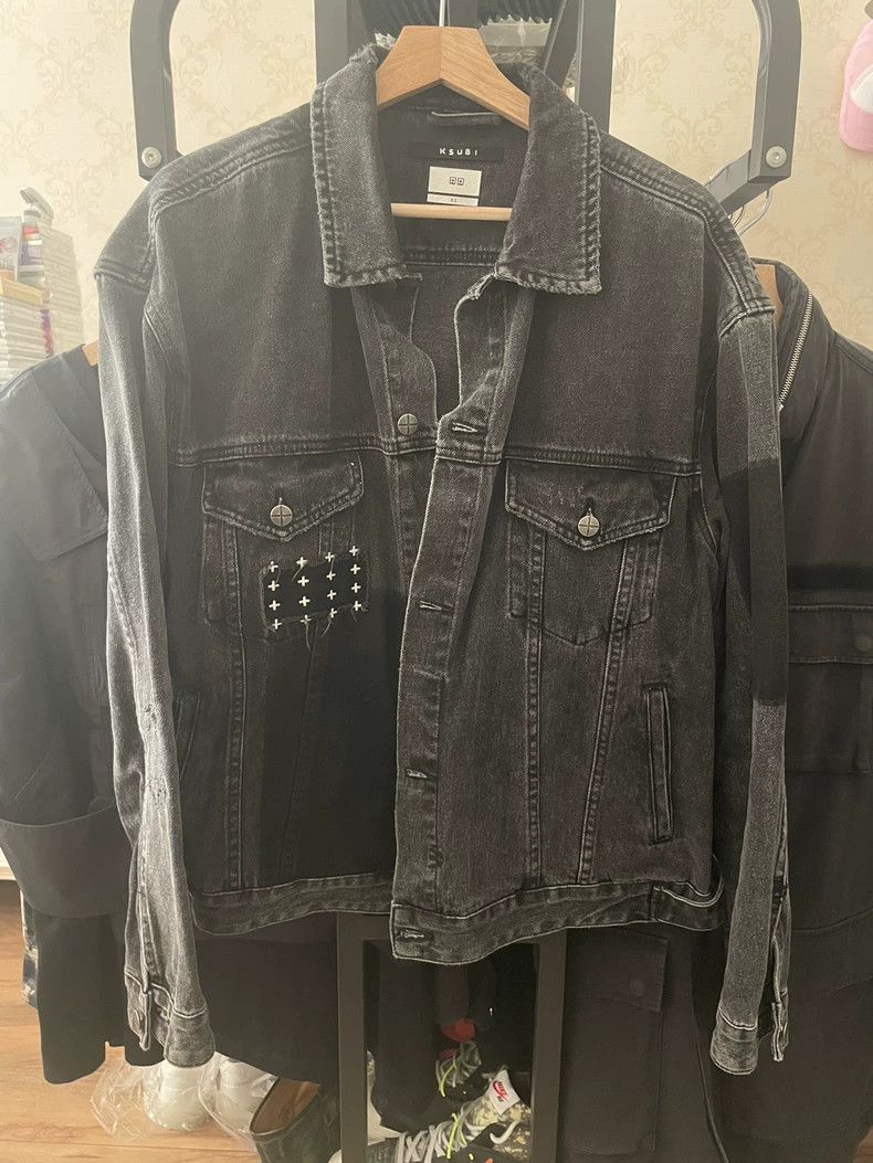 Ksubi KSUBI Black Gray Denim Jacket Size US XL / EU 56 / 4 - 1 Thumbnail