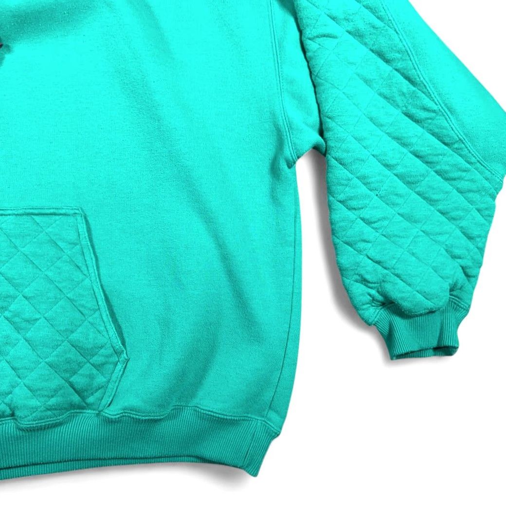 Eddie Bauer VINTAGE Eddie Bauer Sweater Shirt Adult MEDIUM Green Purple Quilted Hoodie Outdoor Y2K Size US M / EU 48-50 / 2 - 6 Thumbnail